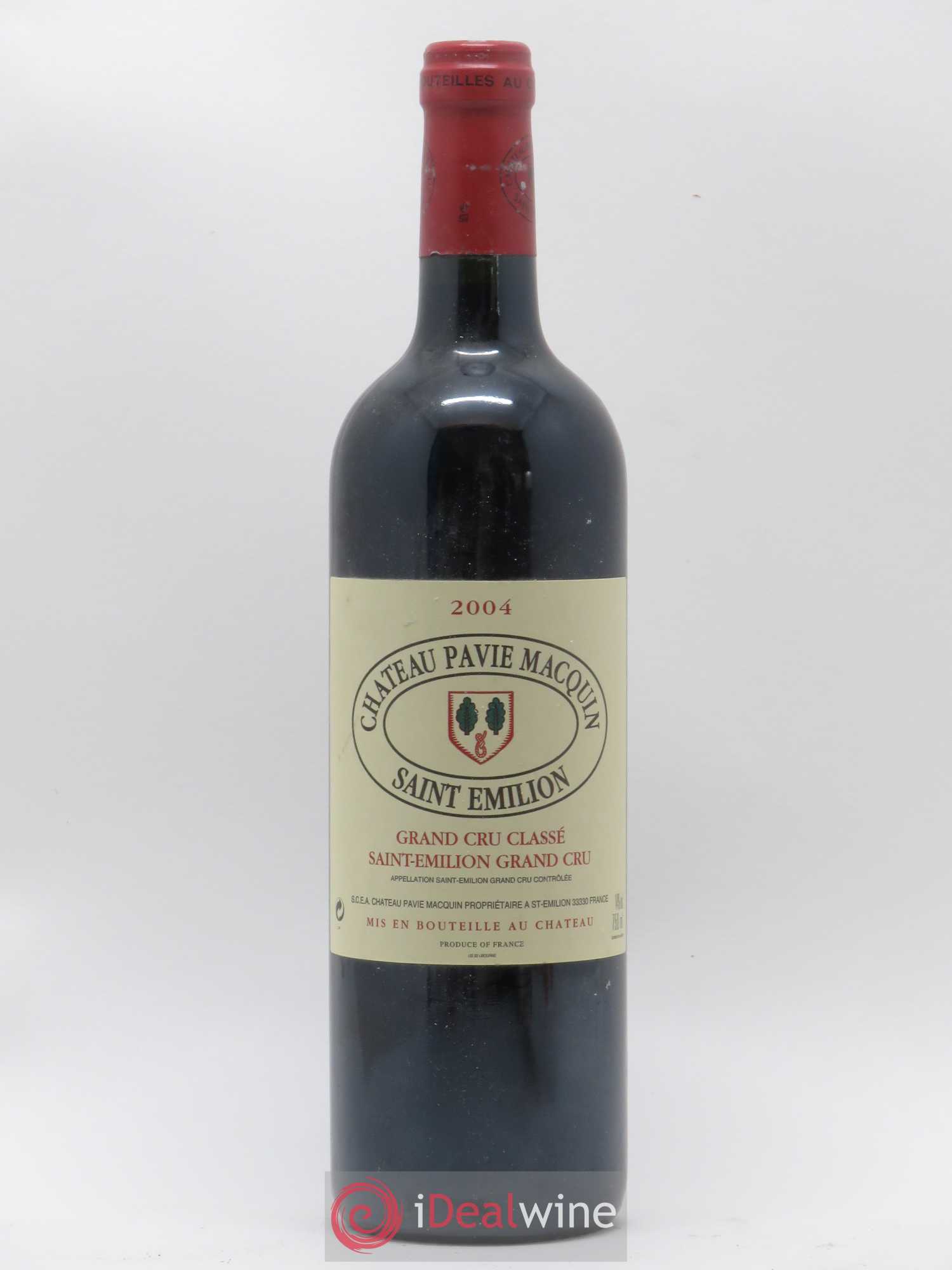 Château Pavie Macquin 1er Grand Cru Classé B 2004 - Lot de 1 bouteille - 0