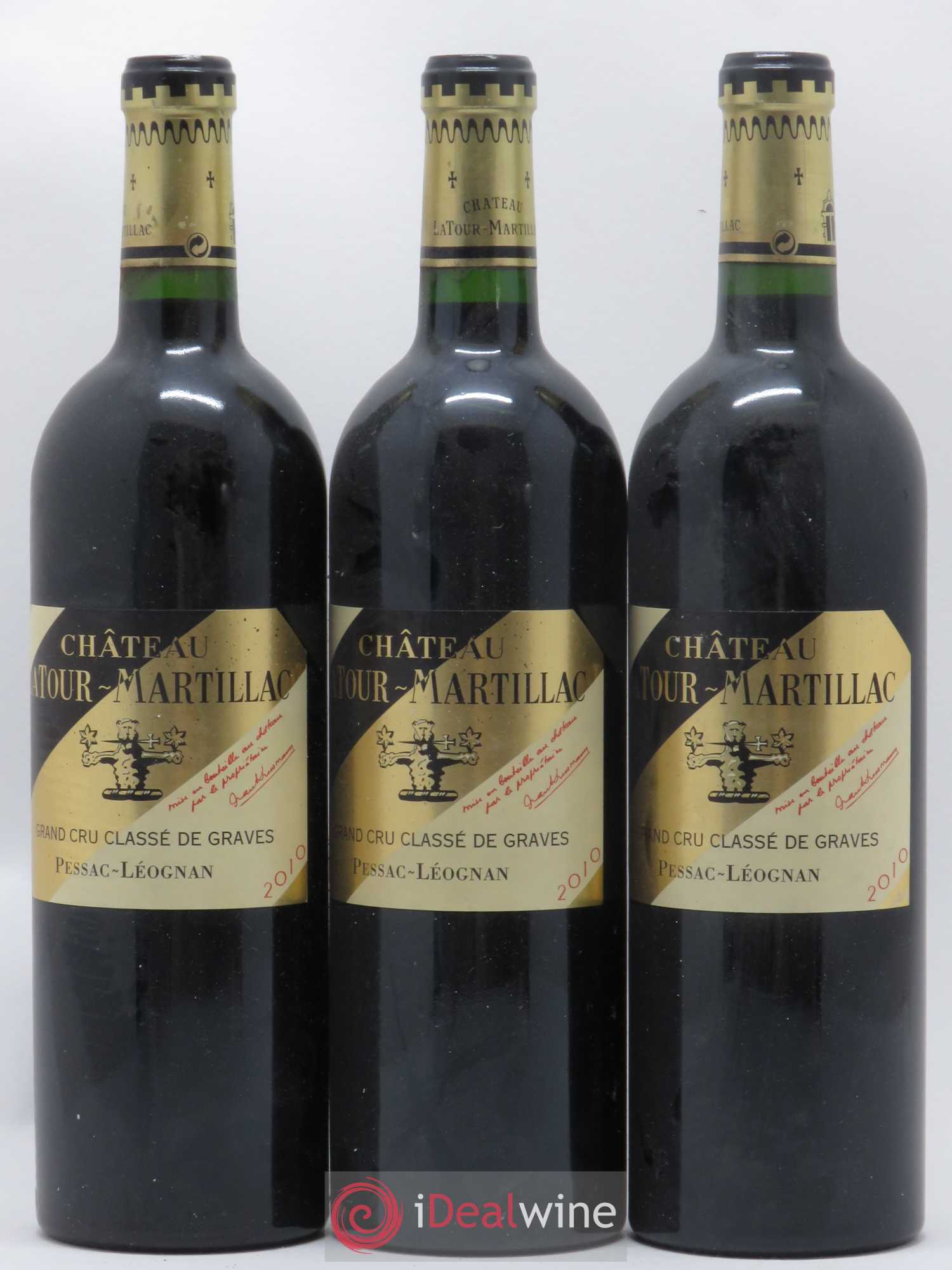 Château Latour-Martillac Cru Classé de Graves 2010 - Lot de 3 bouteilles - 0