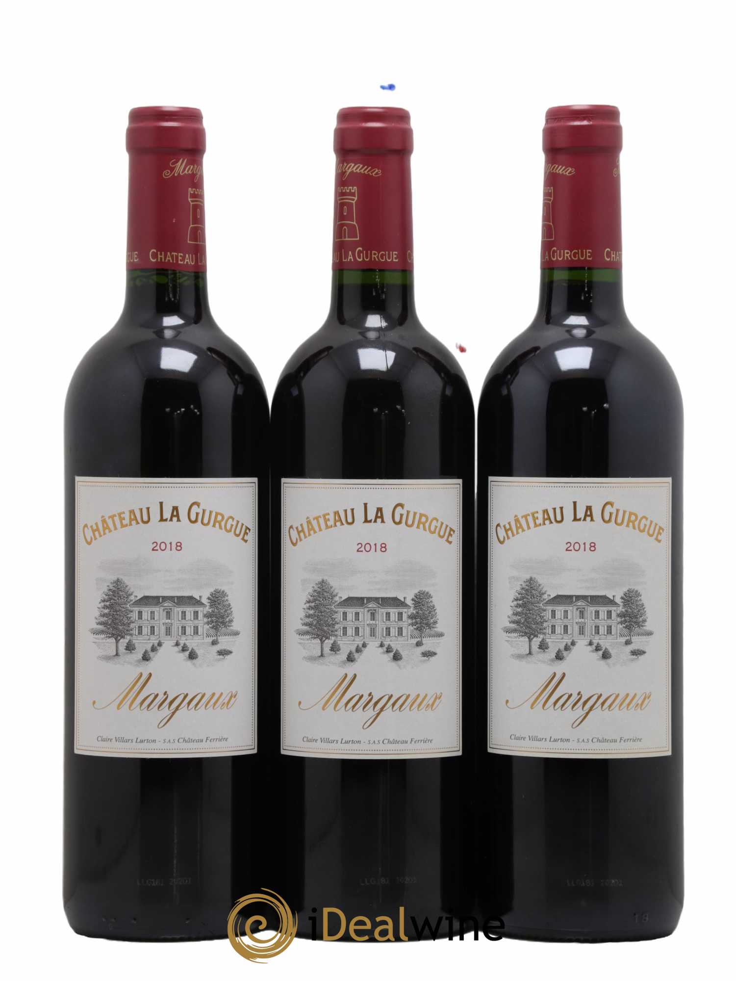 Château la Gurgue Cru Bourgeois 2018 - Lot de 3 bouteilles - 0