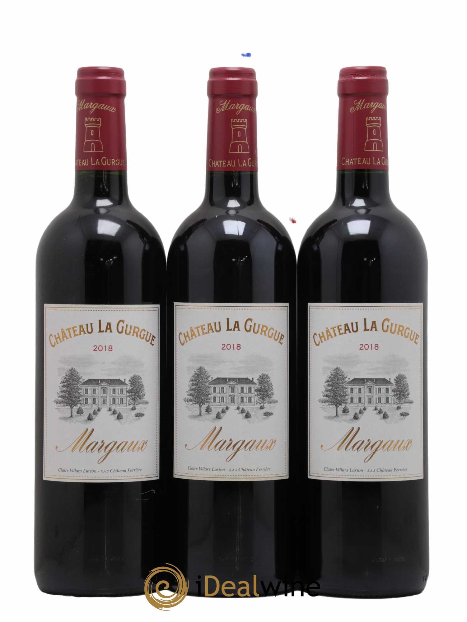 Château la Gurgue Cru Bourgeois 2018 - Lot de 3 bouteilles - 0