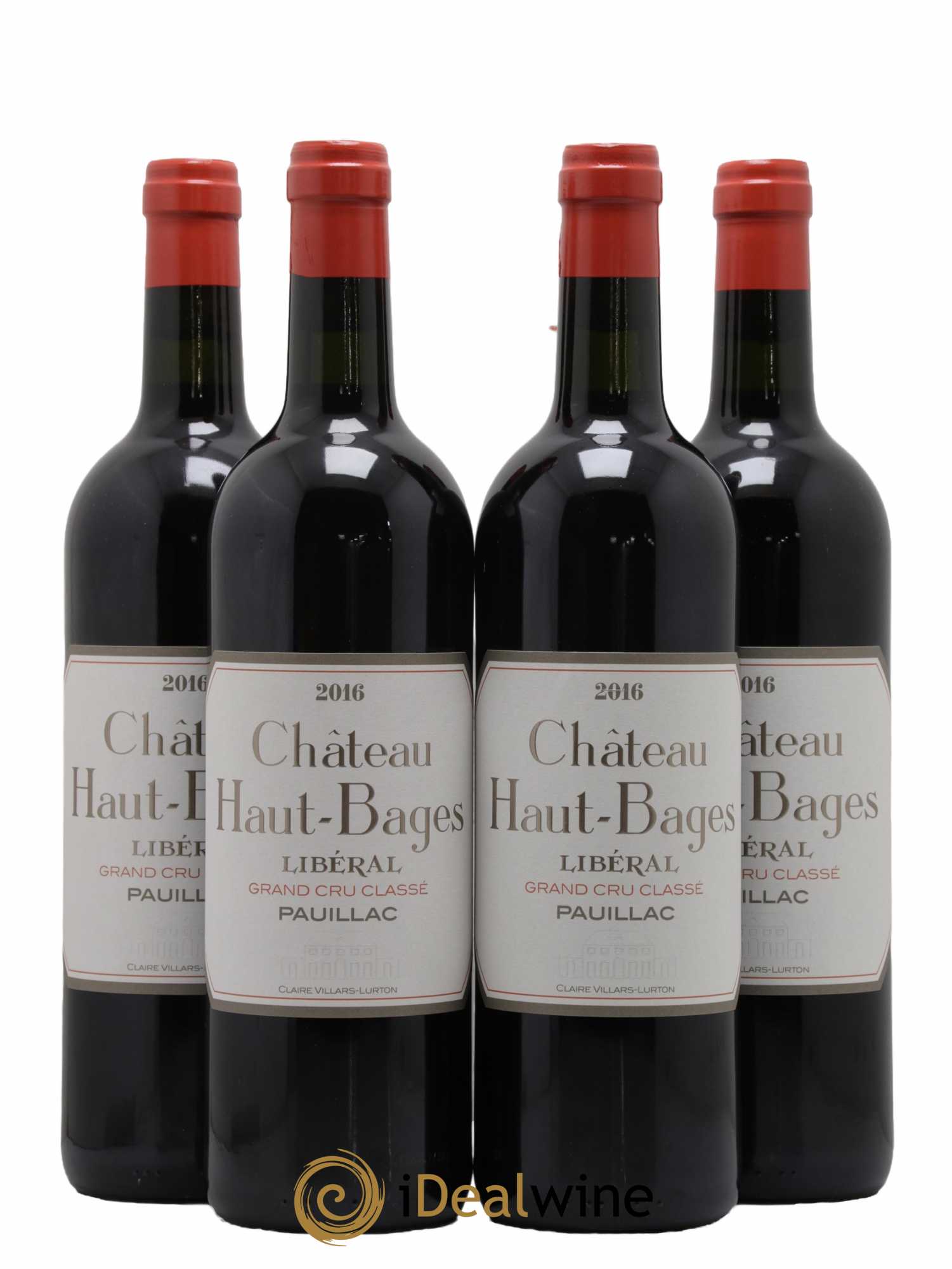 Château Haut Bages Libéral 5ème Grand Cru Classé 2016 - Lot de 4 bouteilles - 0