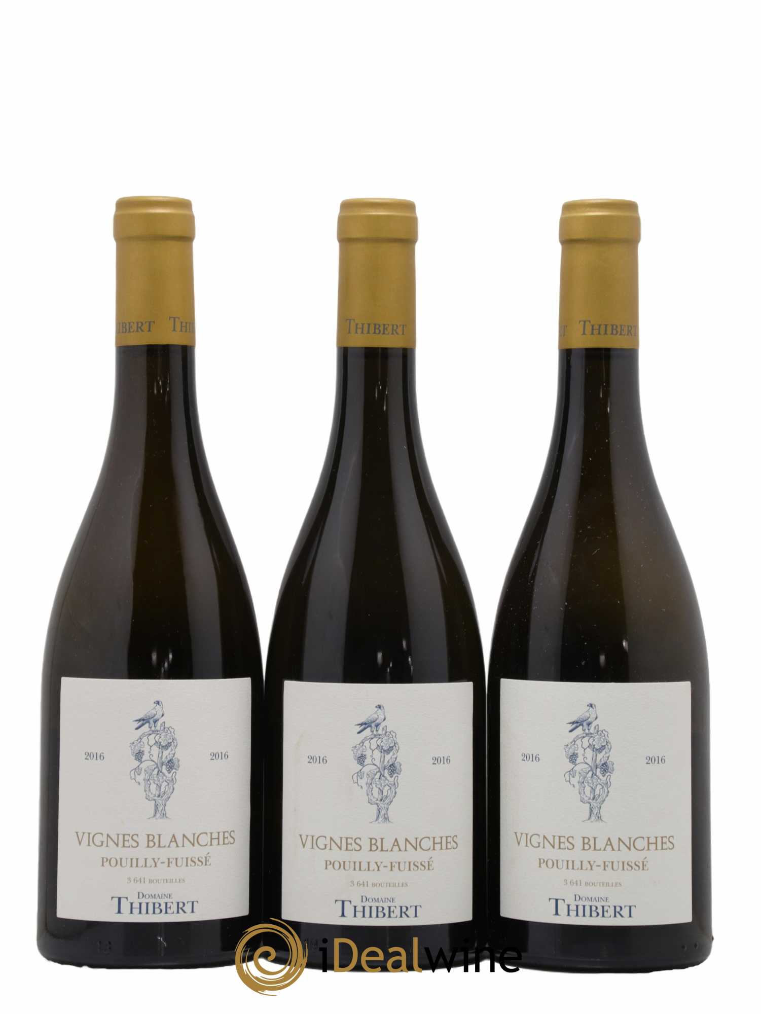 Pouilly-Fuissé Vignes Blanches Domaine Thibert 2016 - Lot de 3 bouteilles - 0
