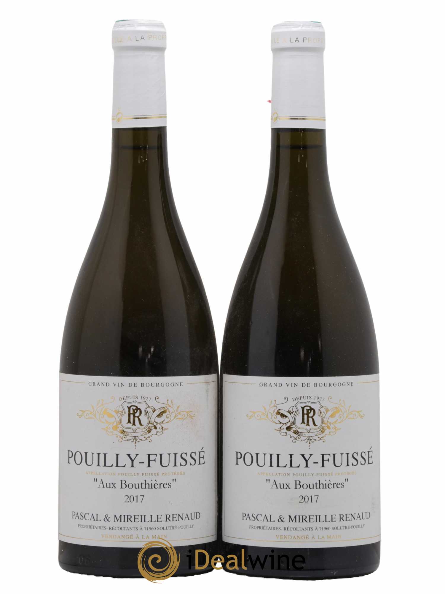 Pouilly-Fuissé Aux Bouthières Pascal et Mireille Renaud 2017 - Lot de 2 bouteilles - 0