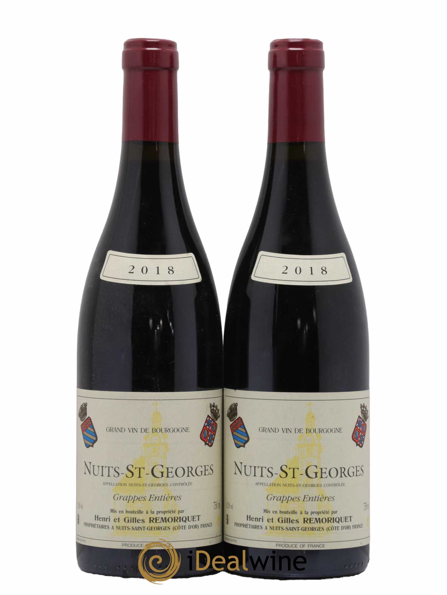 Nuits-Saint-Georges Gilles Remoriquet Grappes Entières 2018 - Lot de 2 bouteilles - 0