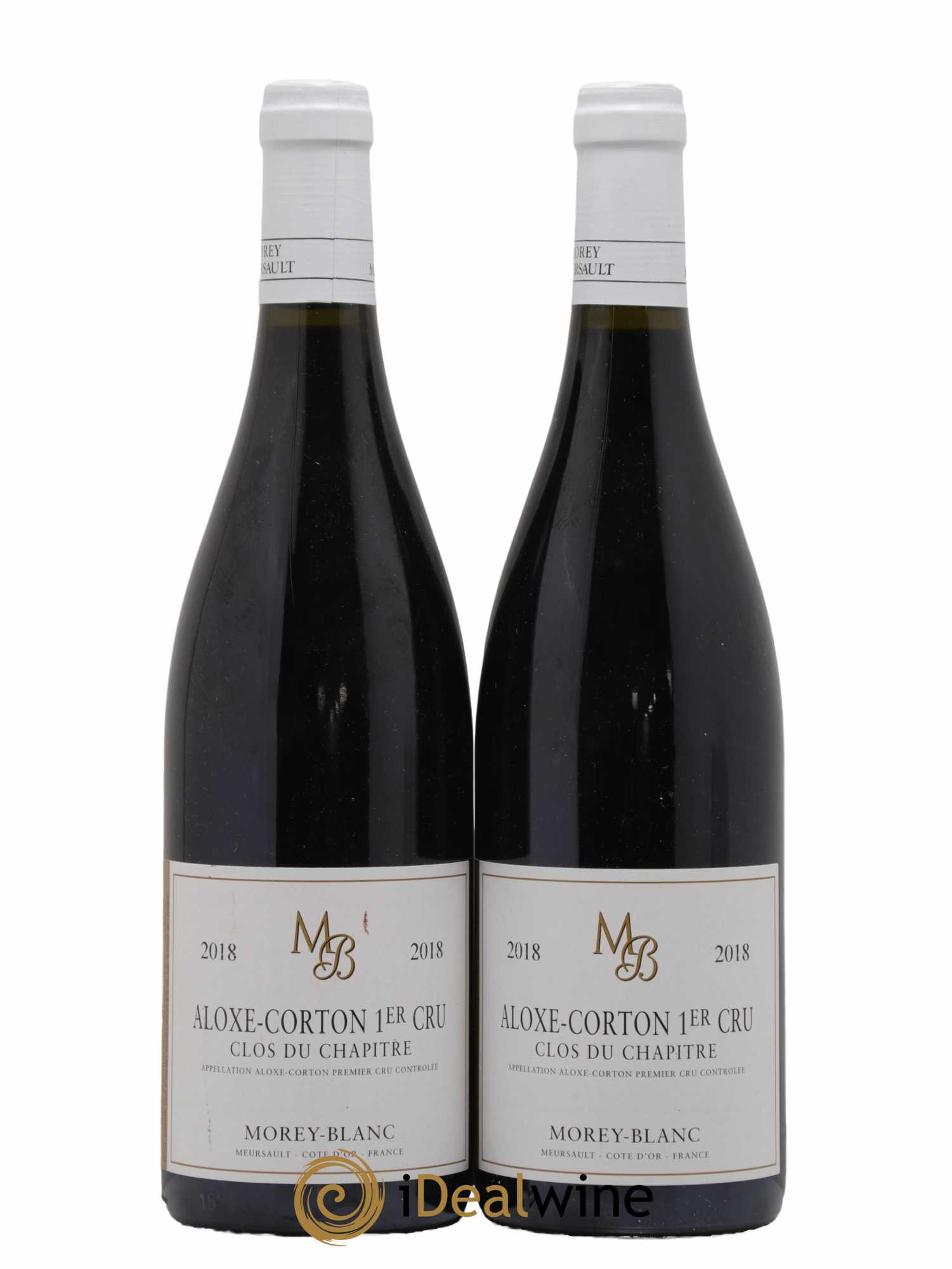 Aloxe-Corton 1er Cru Clos du Chapitre Morey-Blanc 2018 - Lot de 2 bouteilles - 0