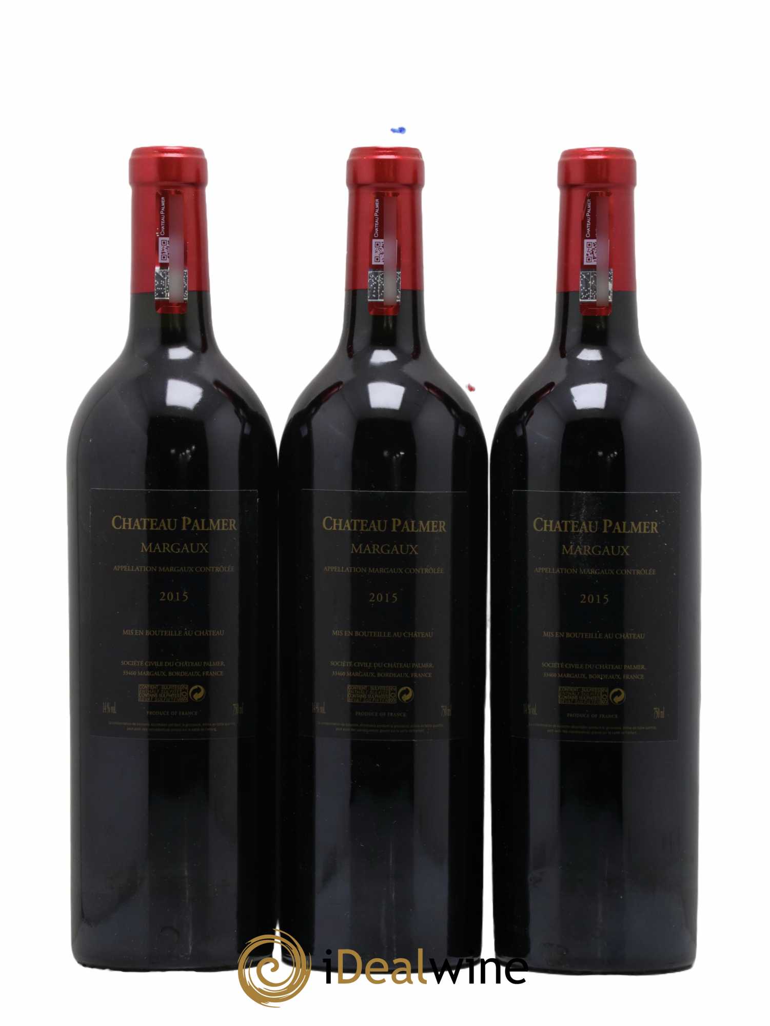 Château Palmer 3ème Grand Cru Classé 2015 - Lot de 3 bouteilles - 1