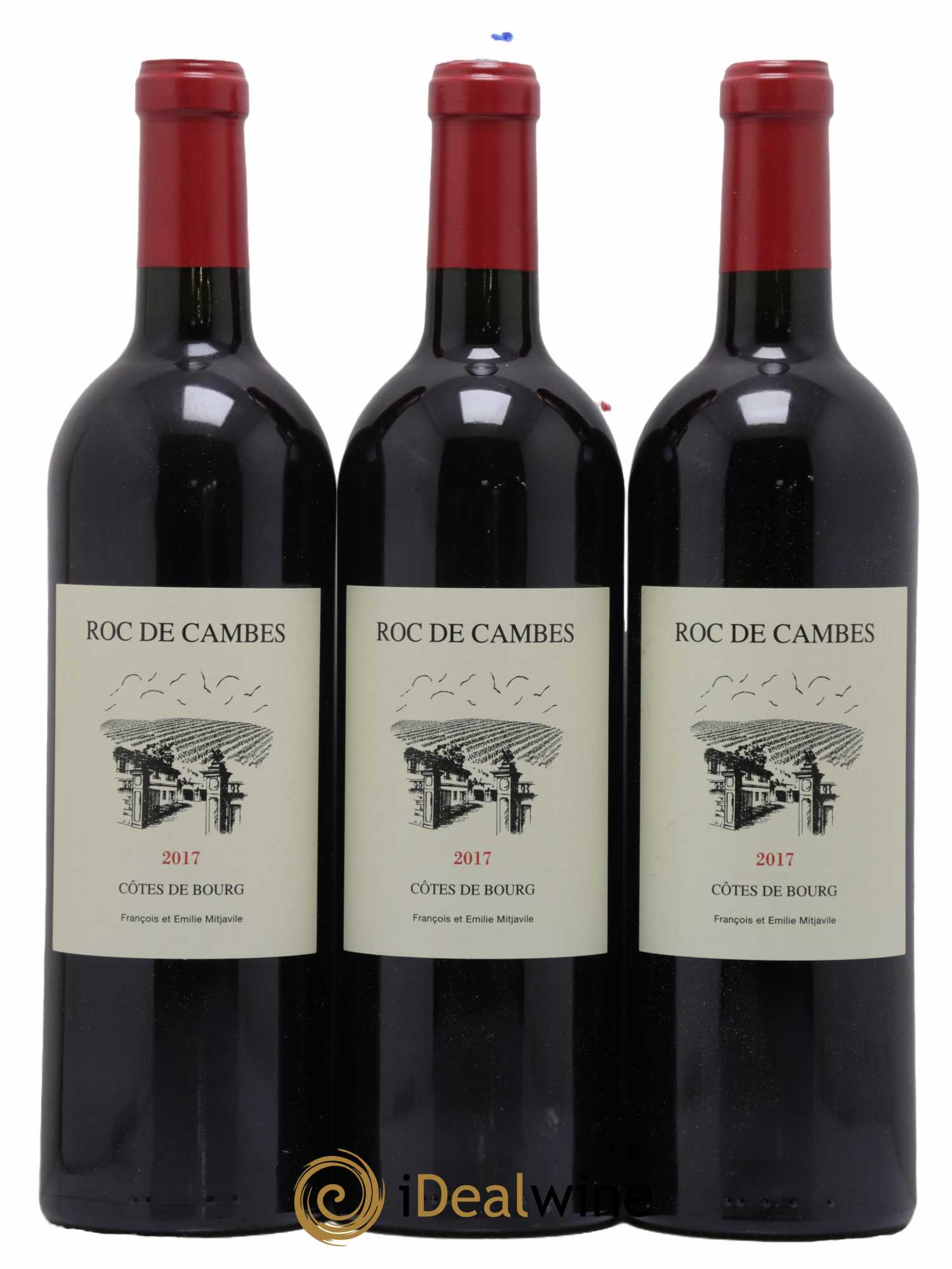 Roc de Cambes 2017 - Lot of 3 bottles - 0