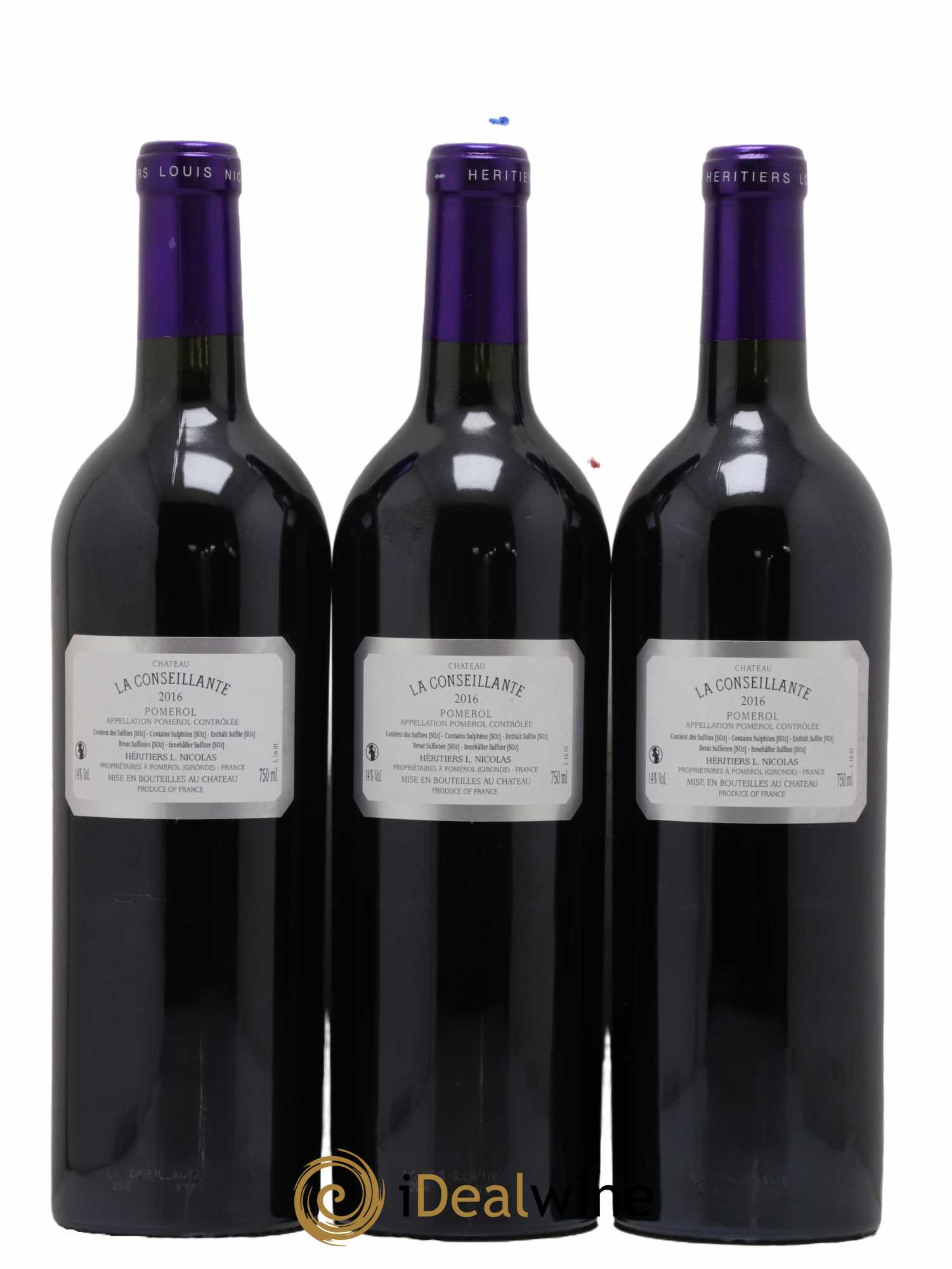 Château la Conseillante 2016 - Lot de 3 bouteilles - 1