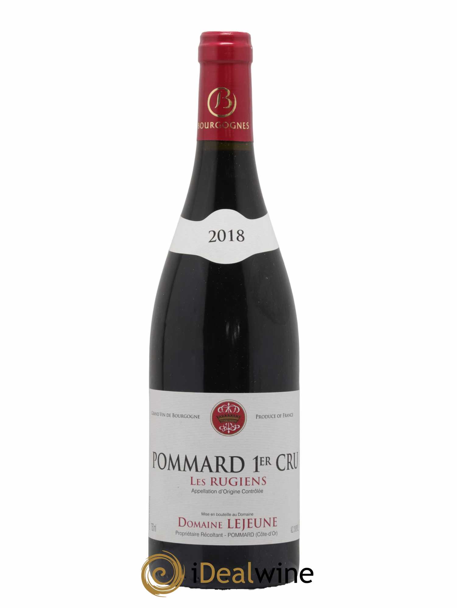Pommard 1er Cru Les Rugiens Domaine Lejeune 2018 - Lot de 1 bouteille - 0