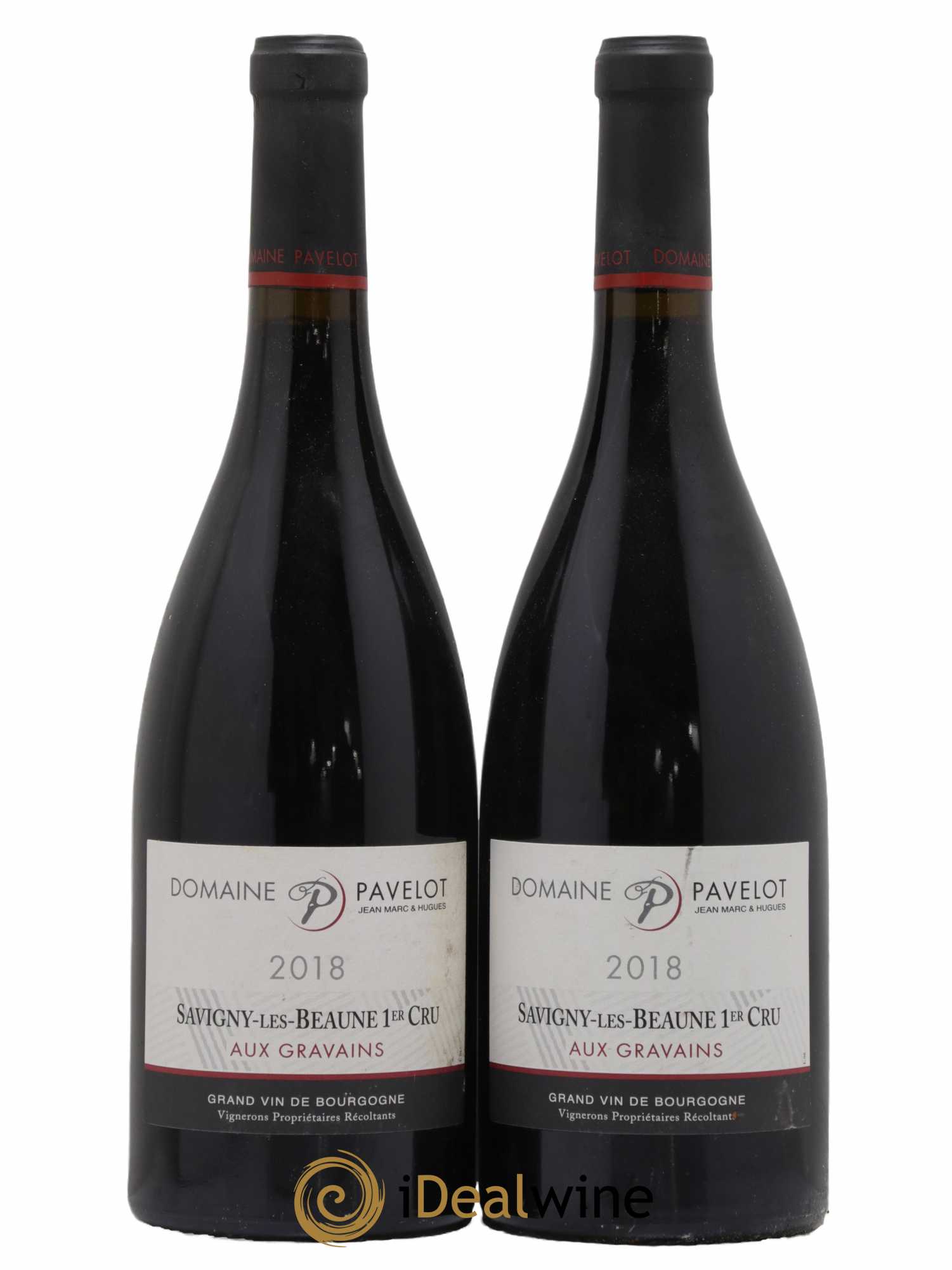 Savigny-lès-Beaune 1er Cru Aux Gravains Domaine Pavelot 2018 - Lot de 2 bouteilles - 0