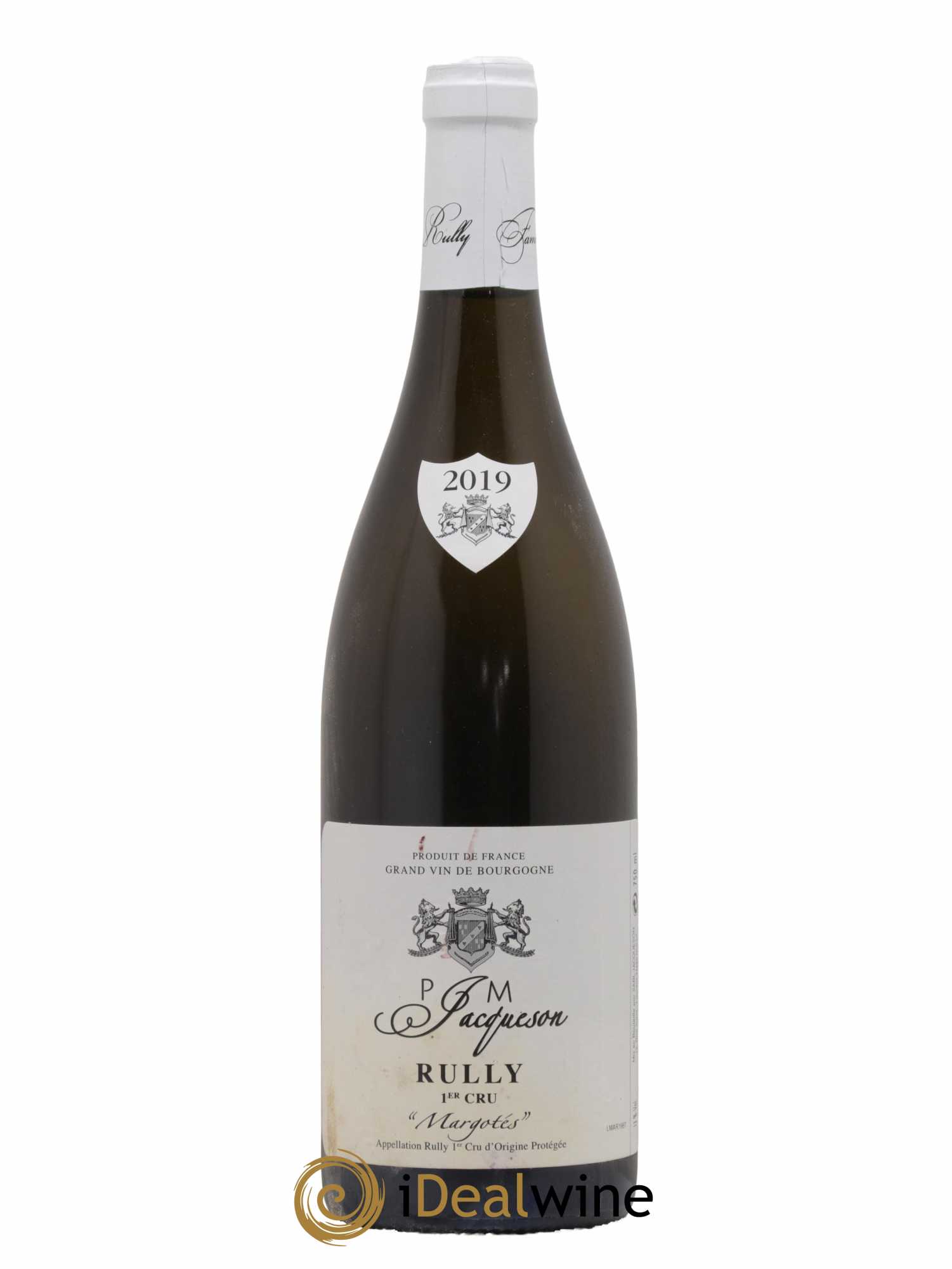 Rully 1er Cru Margotés Paul & Marie Jacqueson 2019 - Posten von 1 Flasche - 0