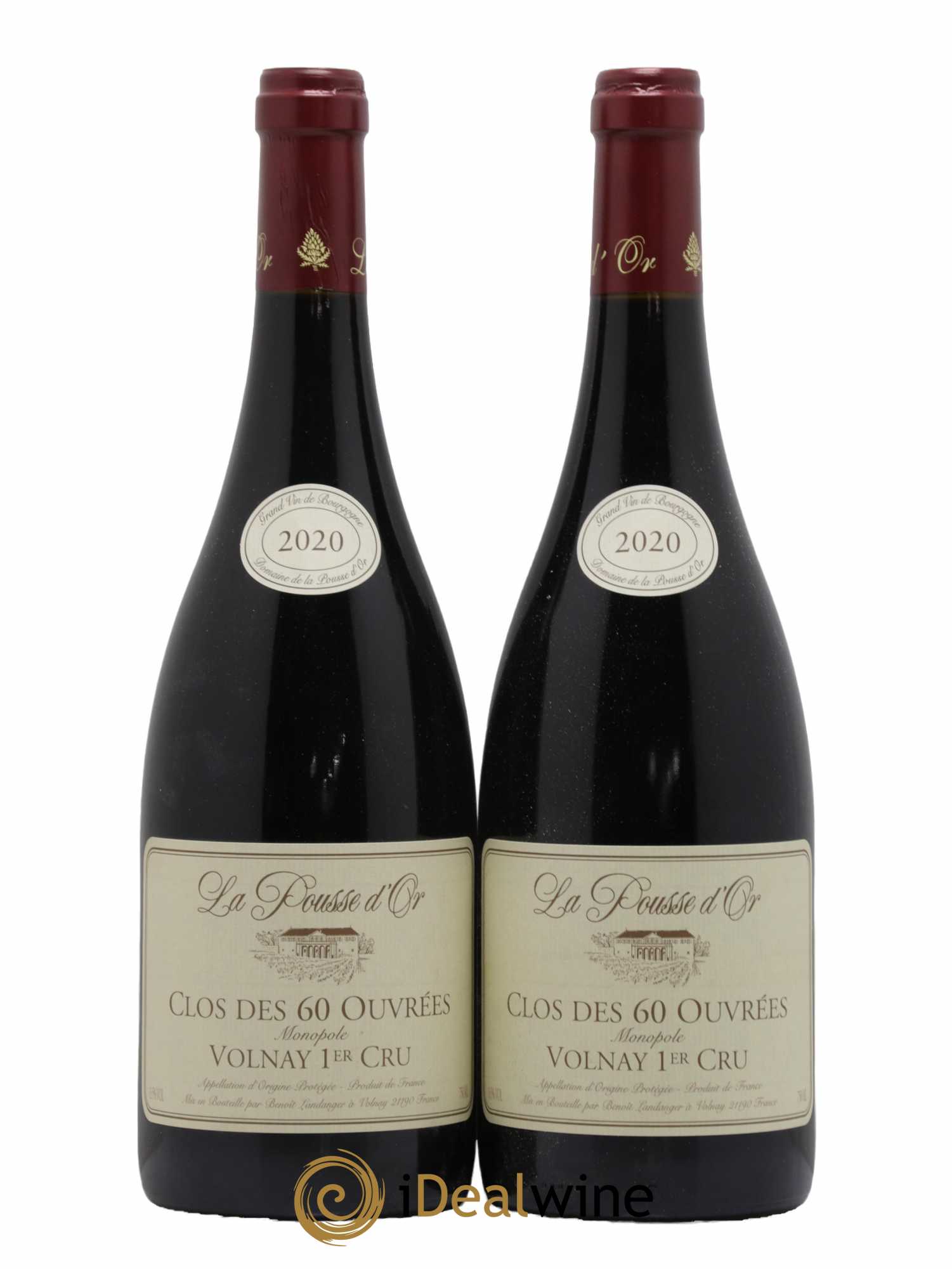 Volnay 1er Cru Clos des 60 ouvrées La Pousse d'Or (Domaine de) 2020 - Lot de 2 bouteilles - 0