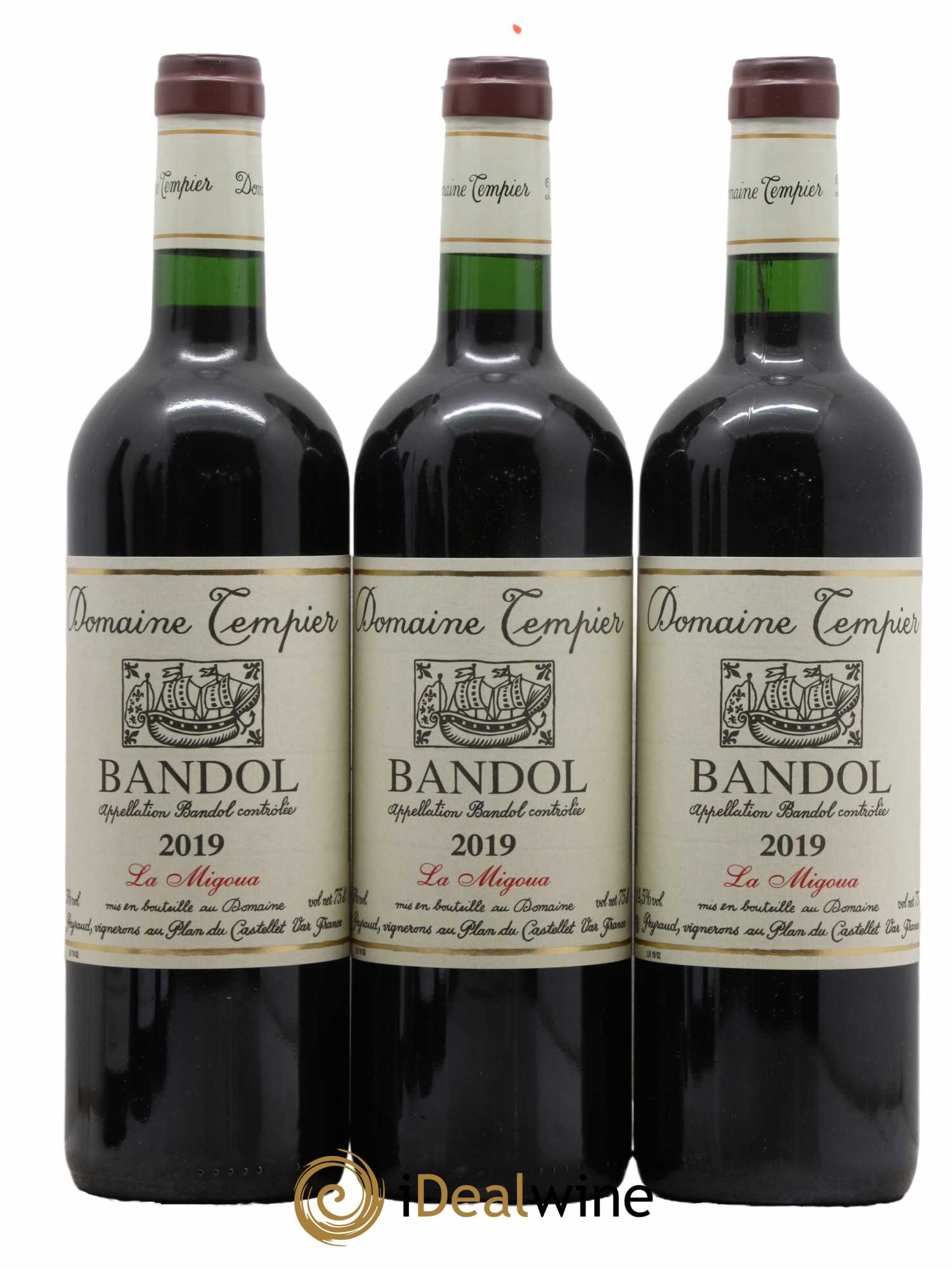 Bandol Domaine Tempier Cuvée La Migoua Famille Peyraud 2019 - Lot de 3 bouteilles - 0