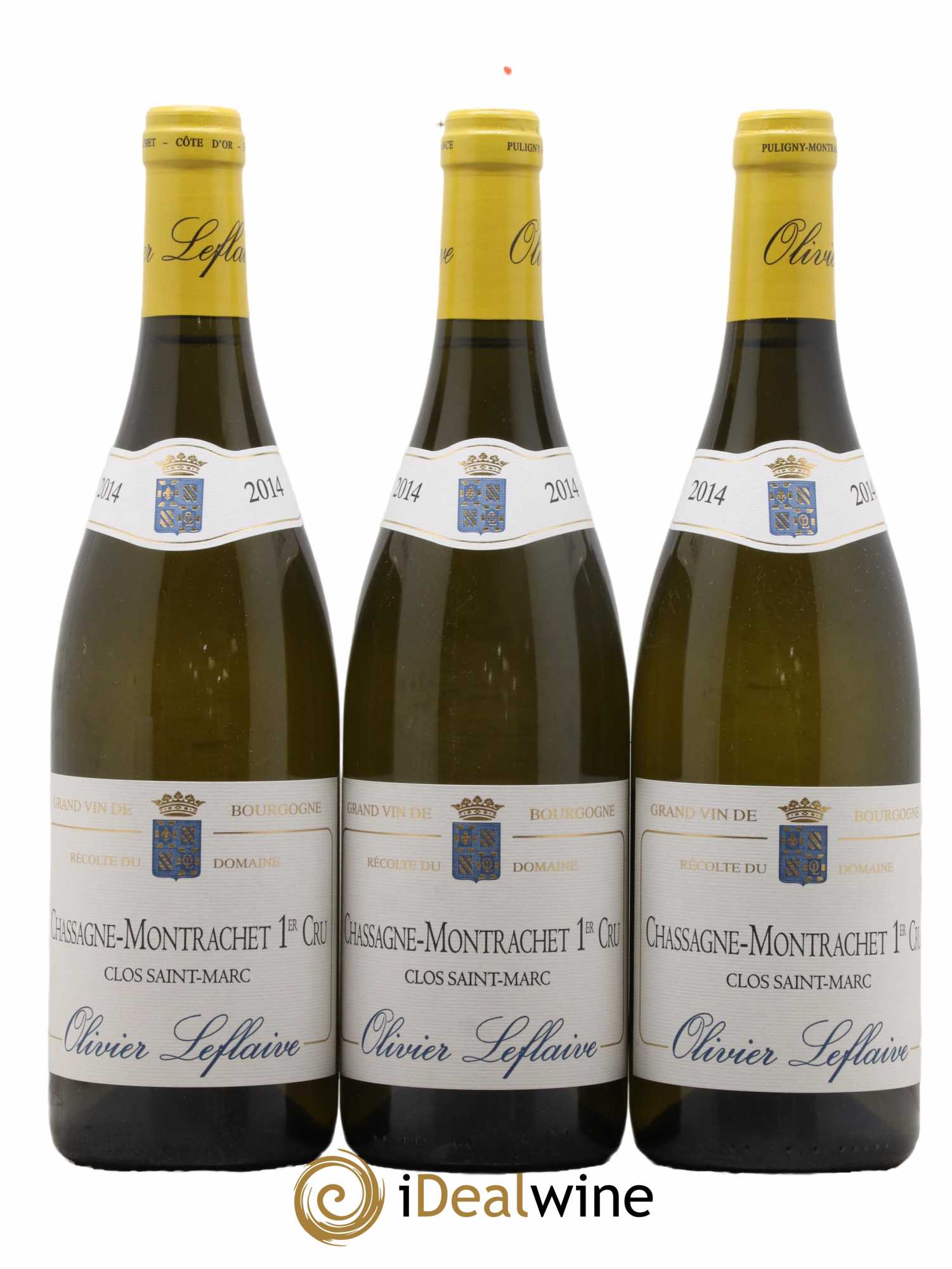 Chassagne-Montrachet 1er Cru Clos Saint Marc Olivier Leflaive 2014 - Lot de 3 bouteilles - 0