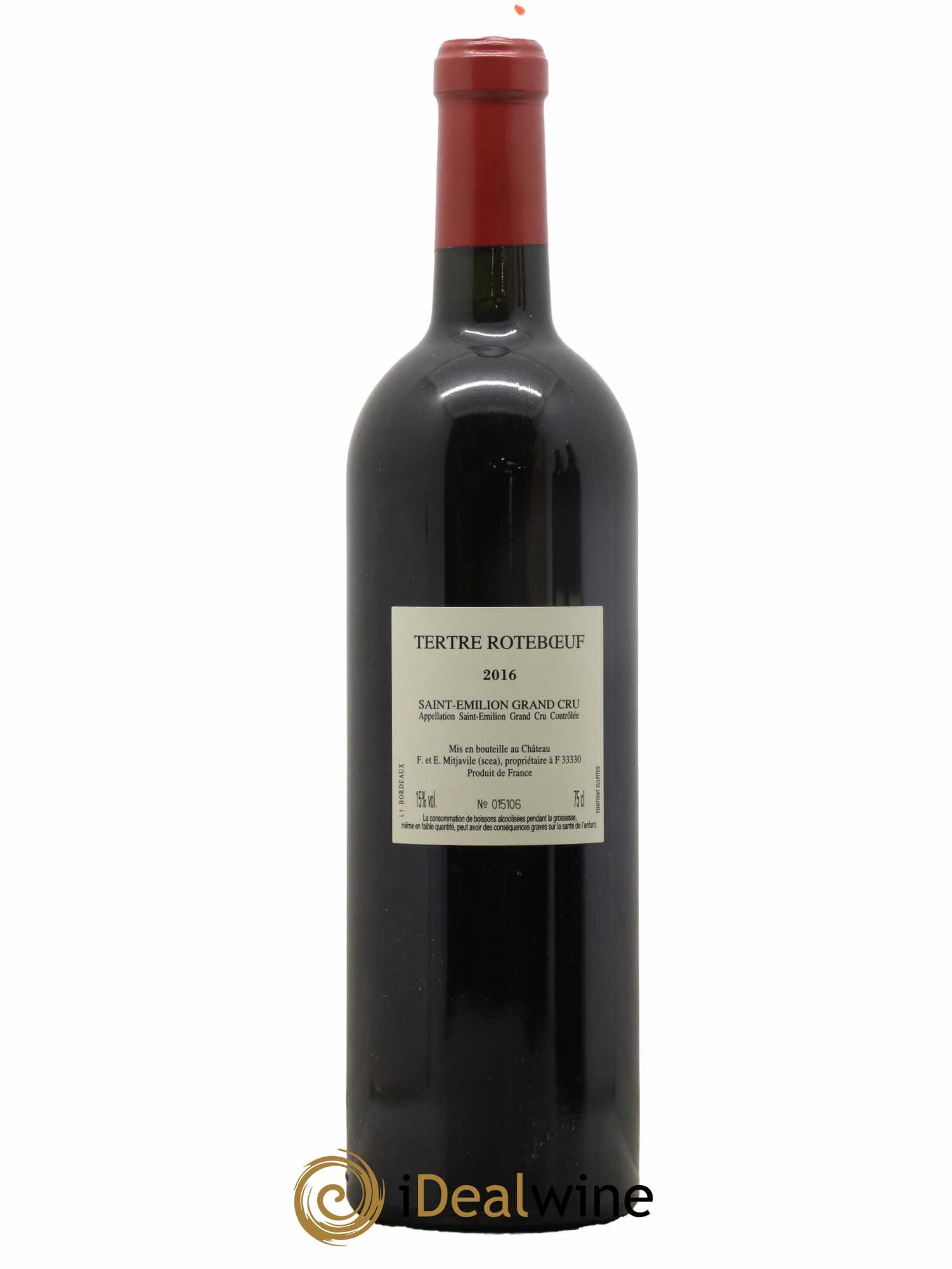 Château Tertre Roteboeuf 2016 - Lot de 1 bouteille - 1