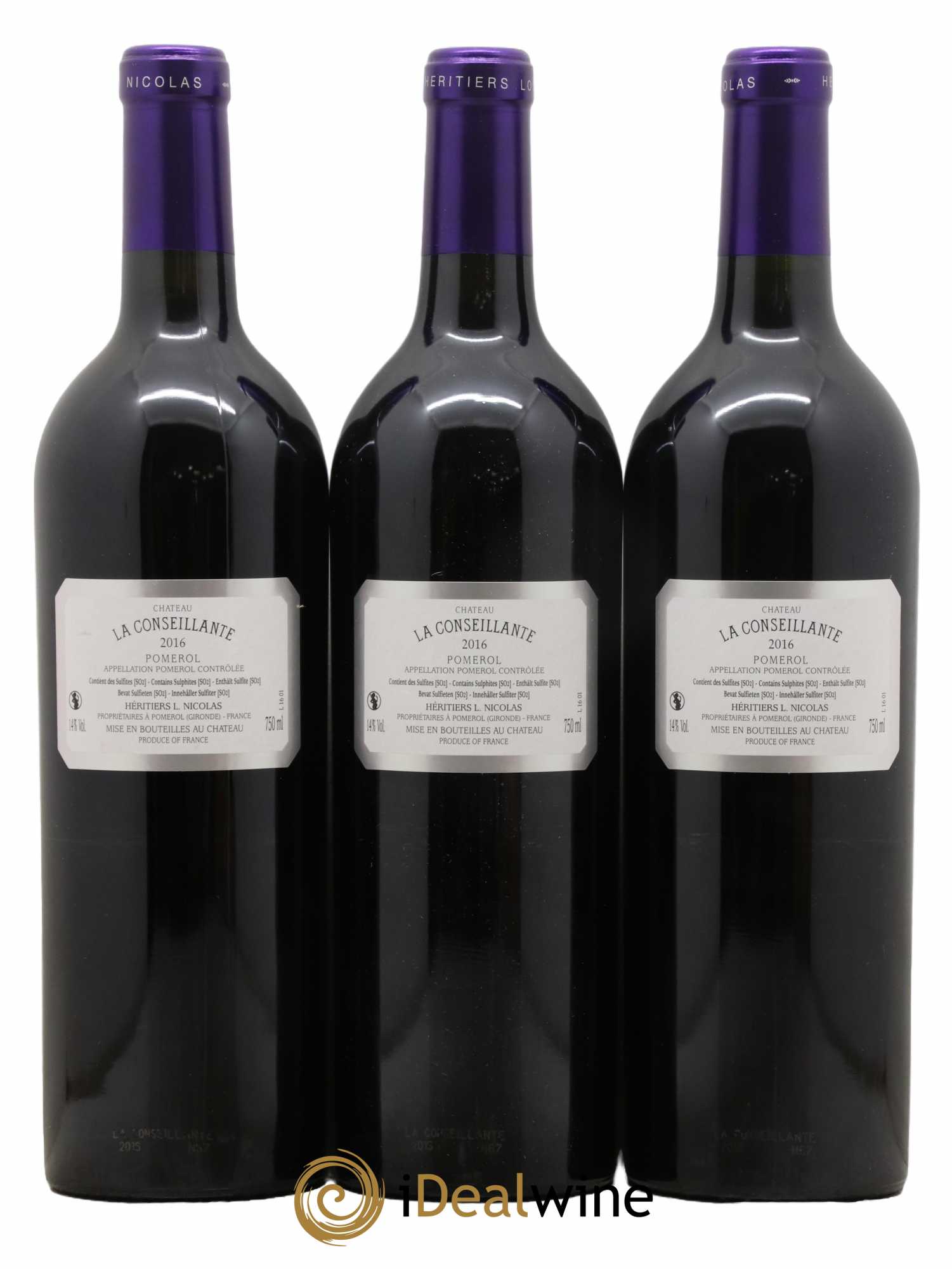 Château la Conseillante 2016 - Lot de 3 bouteilles - 1