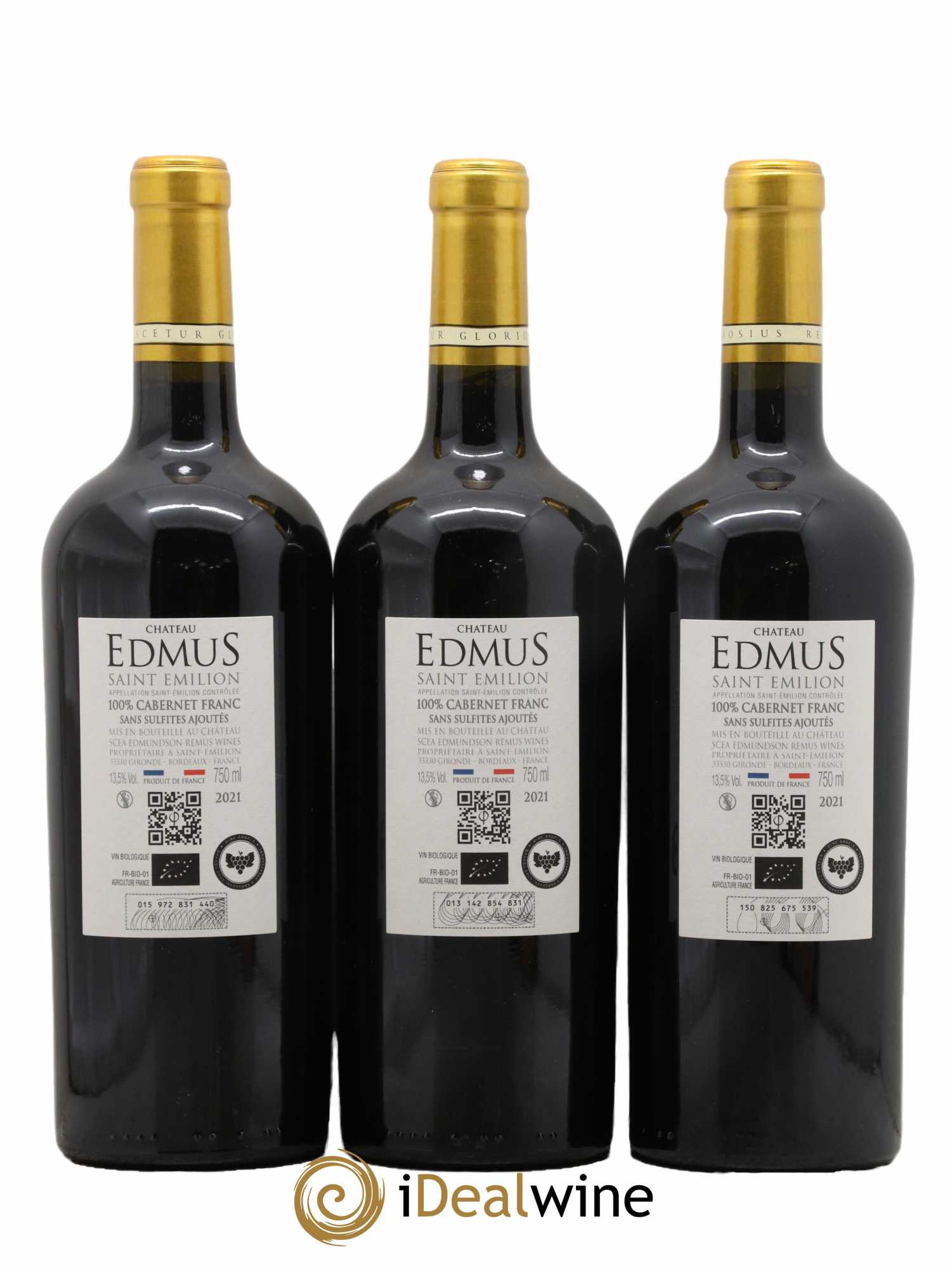 Château Edmus Grand Cru 2021 - Lot de 3 bouteilles - 1