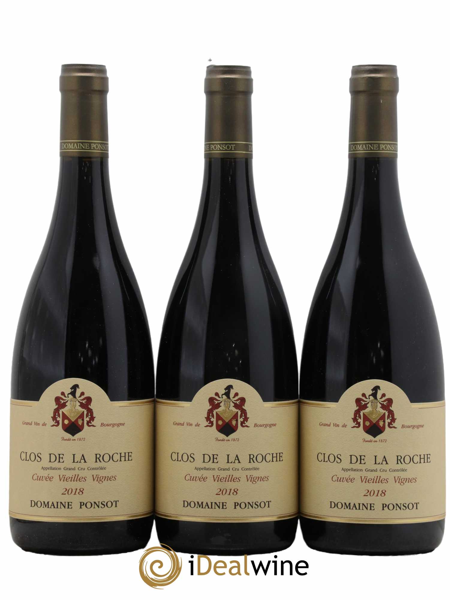 Clos de la Roche Grand Cru Vieilles Vignes Ponsot (Domaine) 2018 - Lot de 3 bouteilles - 0