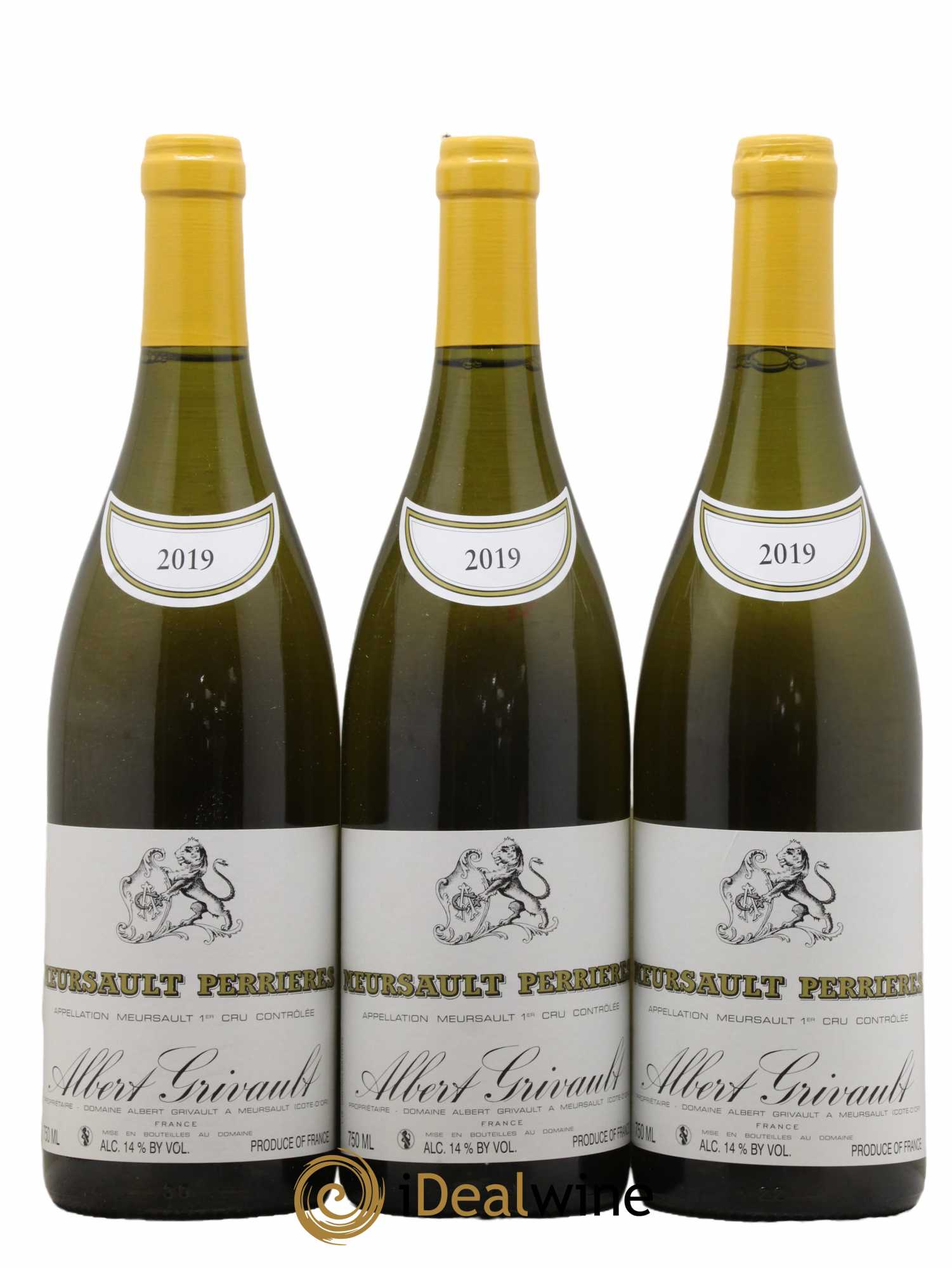 Meursault 1er Cru Perrières Albert Grivault 2019 - Posten von 3 Flaschen - 0