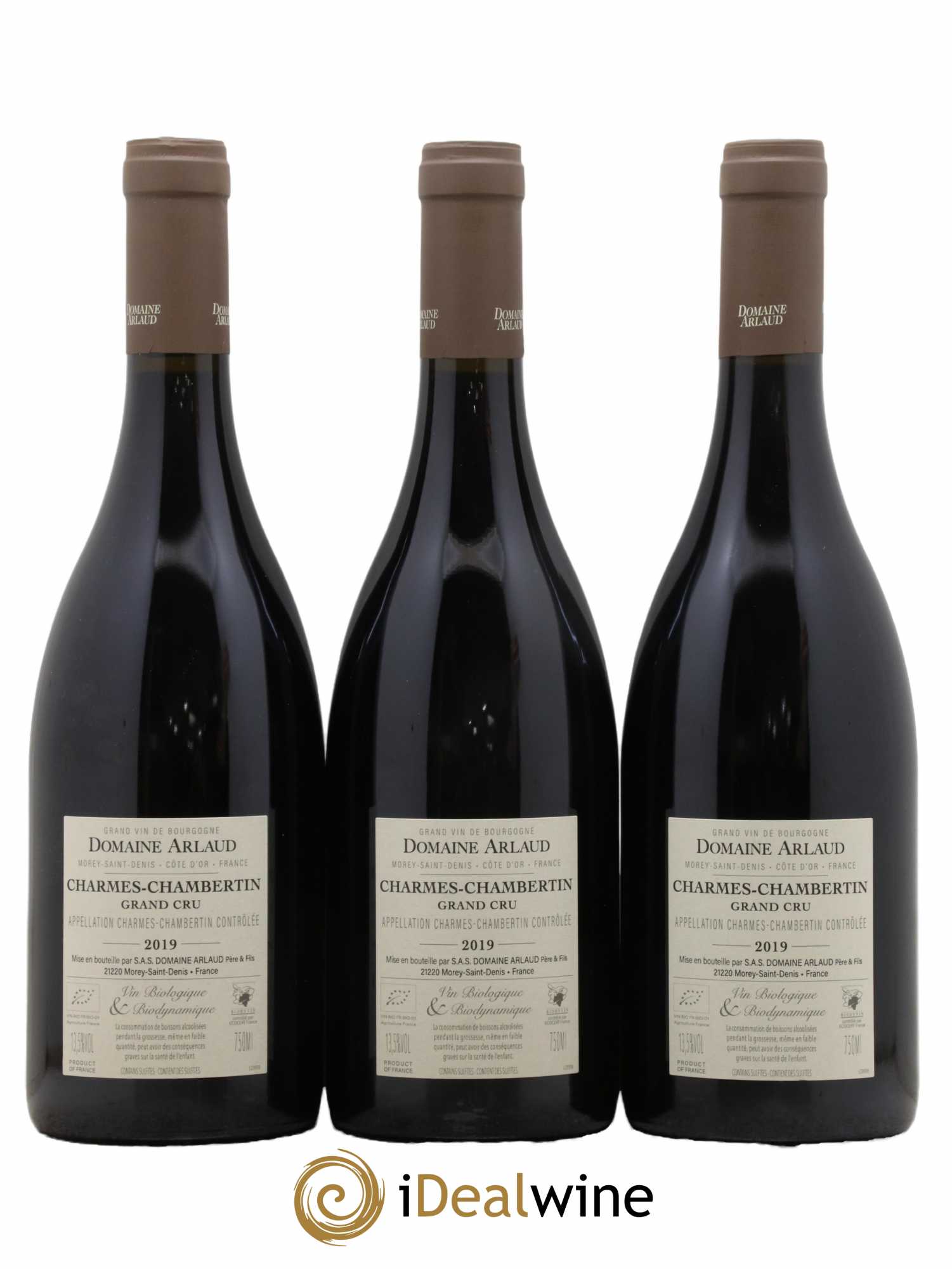 Charmes-Chambertin Grand Cru Arlaud 2019 - Lot de 3 bouteilles - 1