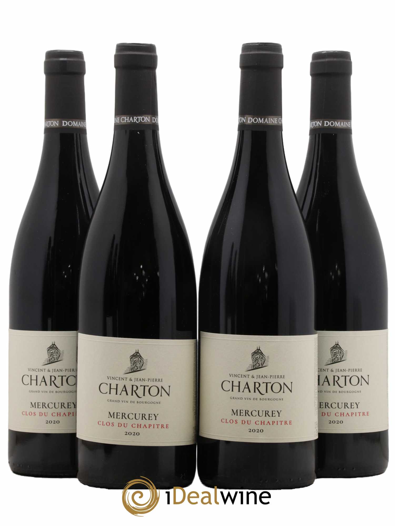 Mercurey Clos Du Chapitre Domaine Charton 2020 - Lot de 4 bouteilles - 0
