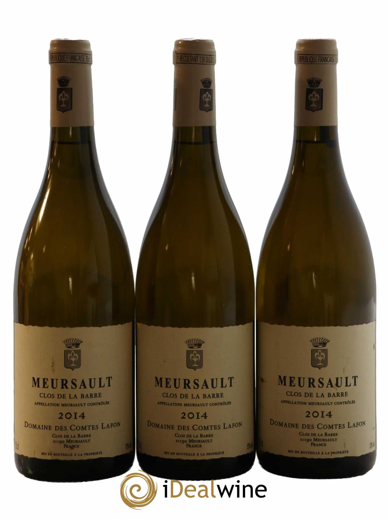 Meursault Clos de la Barre Comtes Lafon (Domaine des) 2014 - Lot de 3 bouteilles - 0