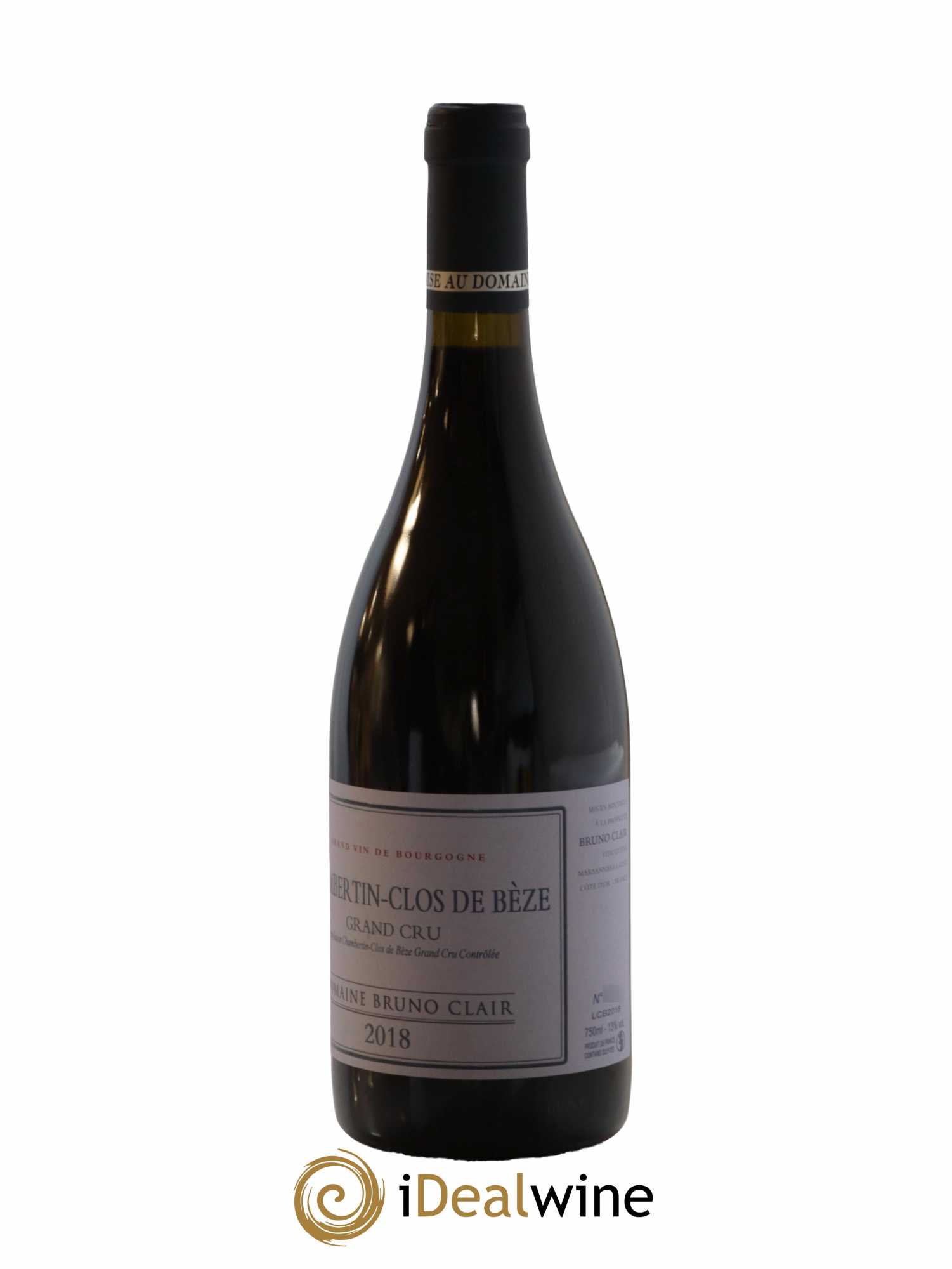Chambertin Clos de Bèze Grand Cru Bruno Clair (Domaine) 2018 - Lot de 1 bouteille - 1