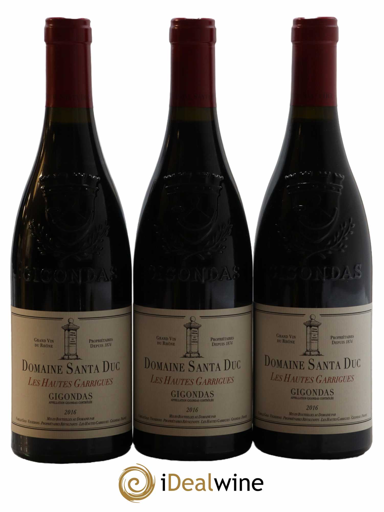 Gigondas Santa Duc (Domaine) Hautes Garrigues Famille Gras 2016 - Lot de 6 bouteilles - 1