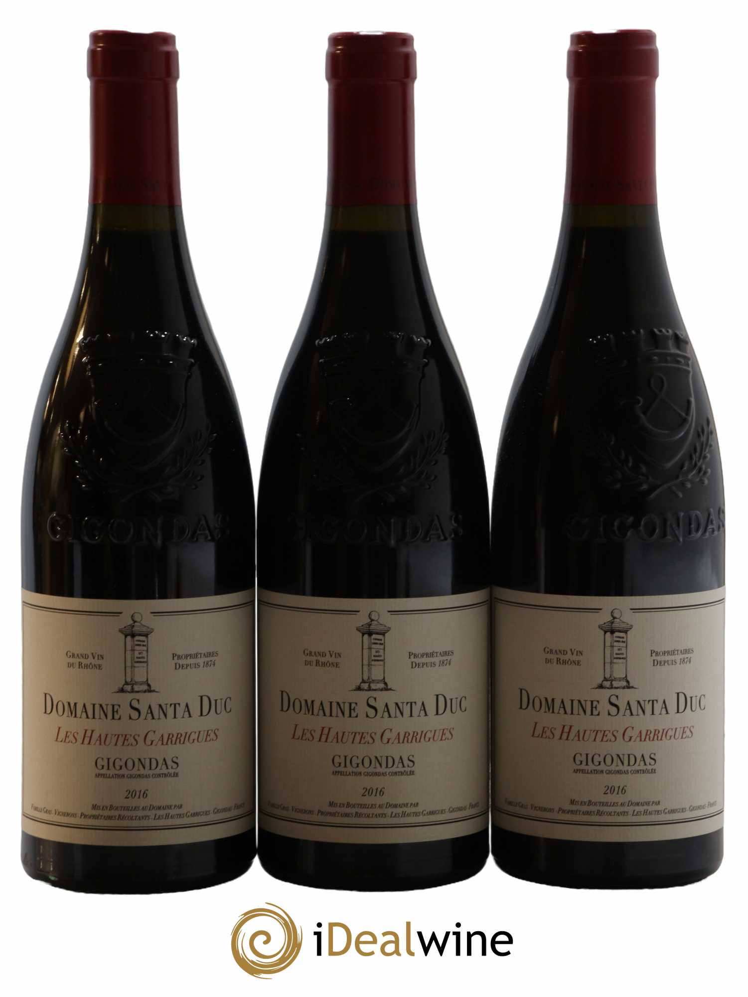 Gigondas Santa Duc (Domaine) Hautes Garrigues Famille Gras 2016 - Lot de 6 bouteilles - 2