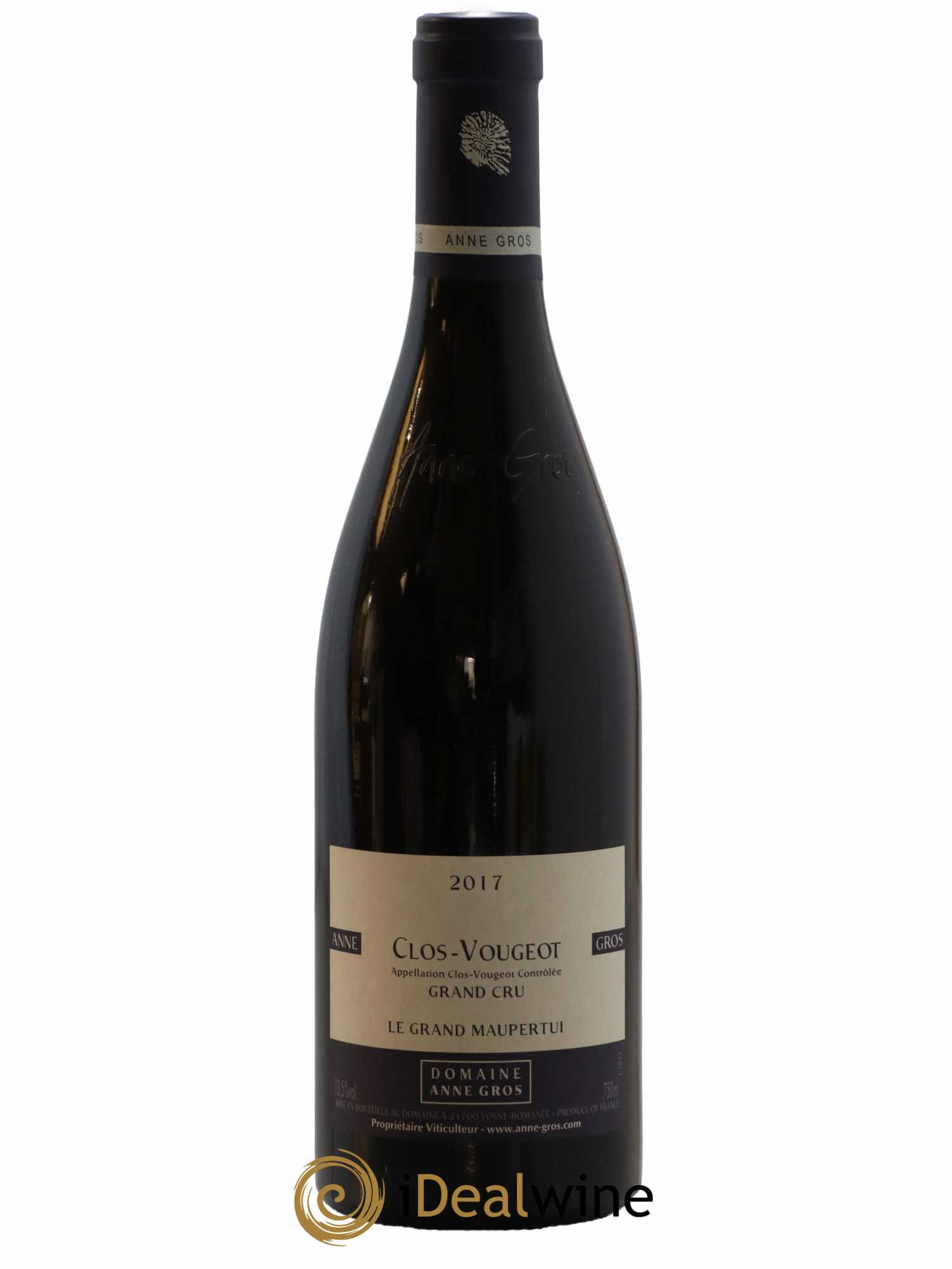 Clos de Vougeot Grand Cru Le Grand Maupertui Anne Gros 2017 - Lot de 1 bouteille - 0