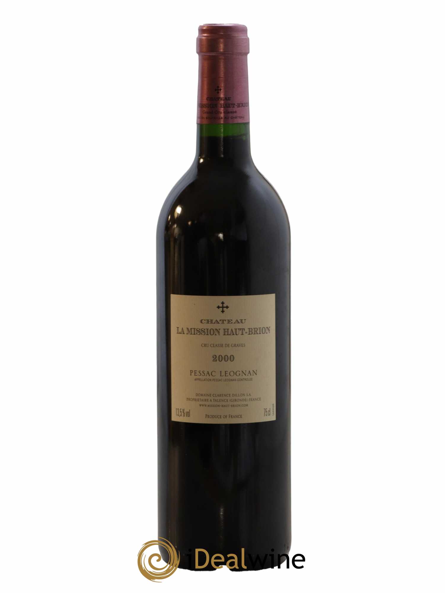 Château la Mission Haut-Brion Cru Classé de Graves 2000 - Lot de 1 bouteille - 1