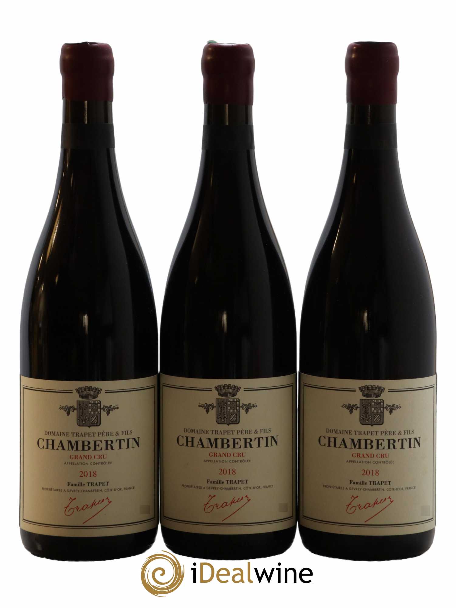 Chambertin Grand Cru Domaine Trapet 2018 - Lot de 3 bouteilles - 0