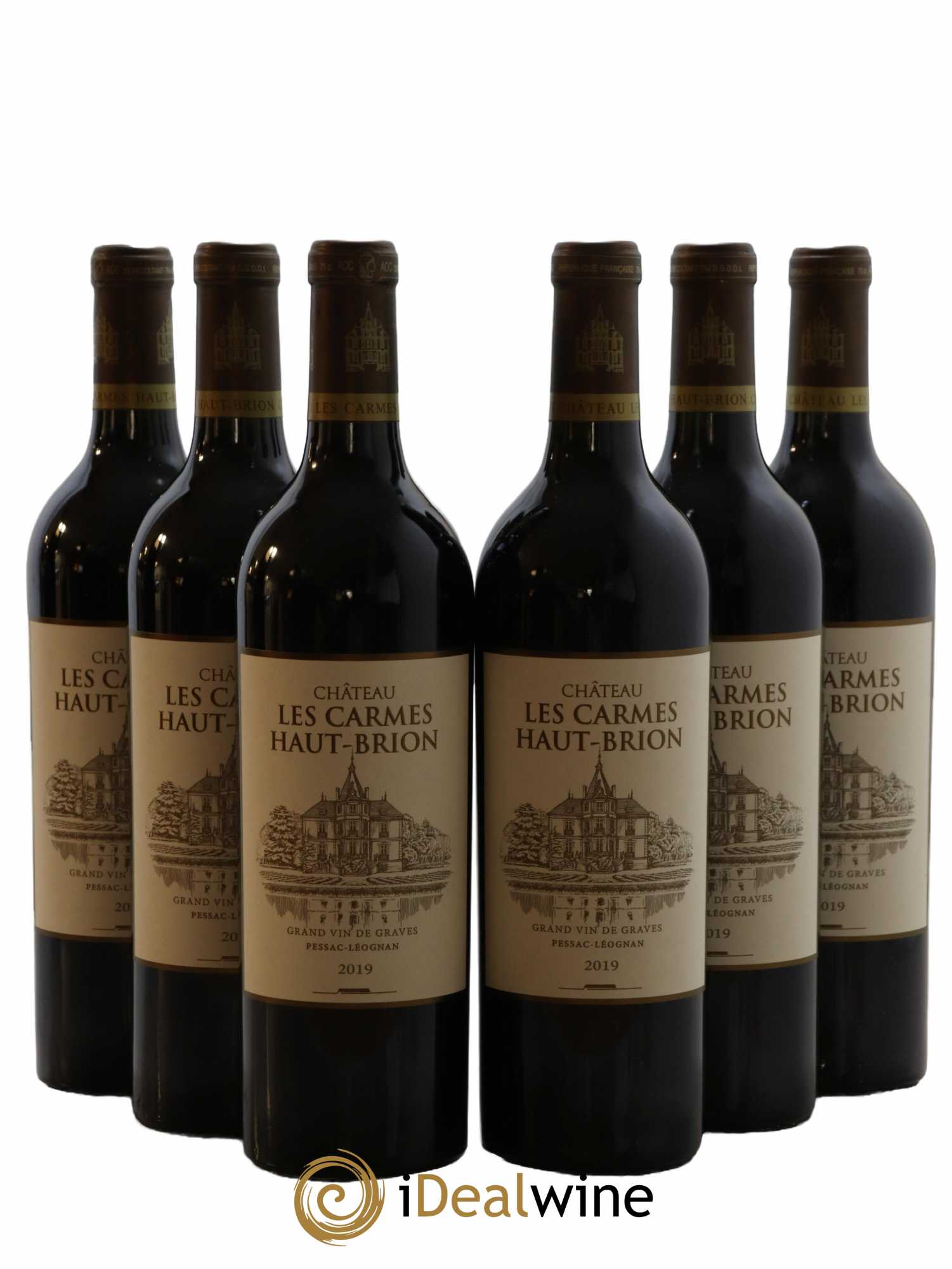 Château Les Carmes Haut-Brion 2019 - Lot de 6 bouteilles - 0