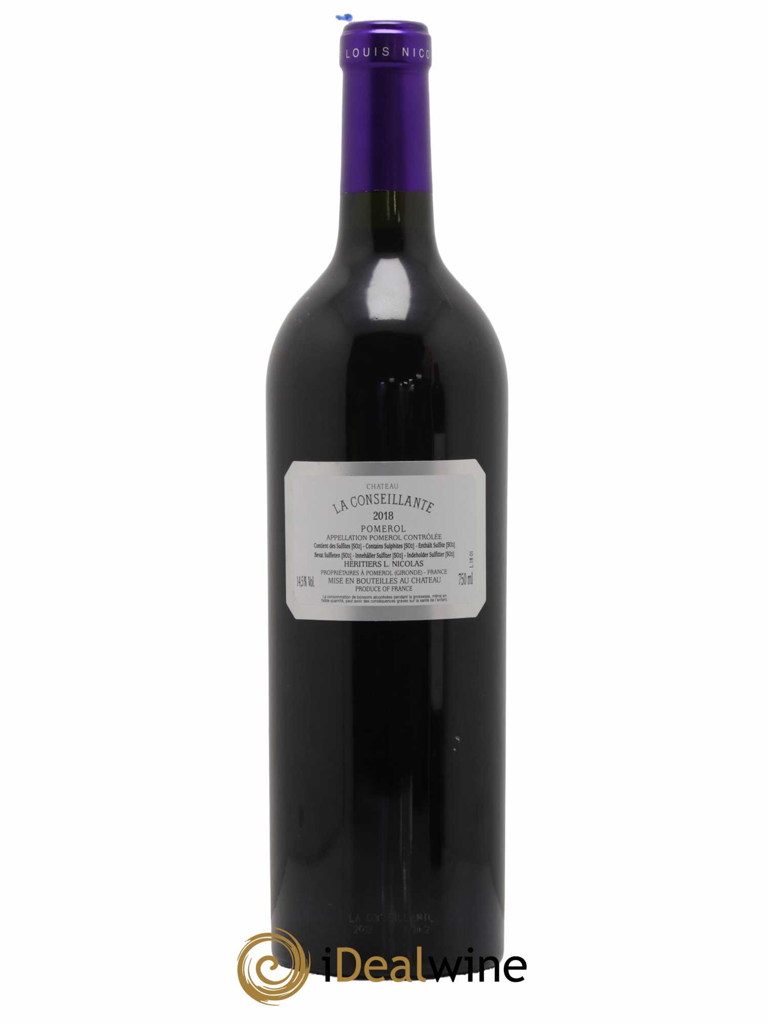Château la Conseillante 2018 - Lot de 1 bouteille - 1