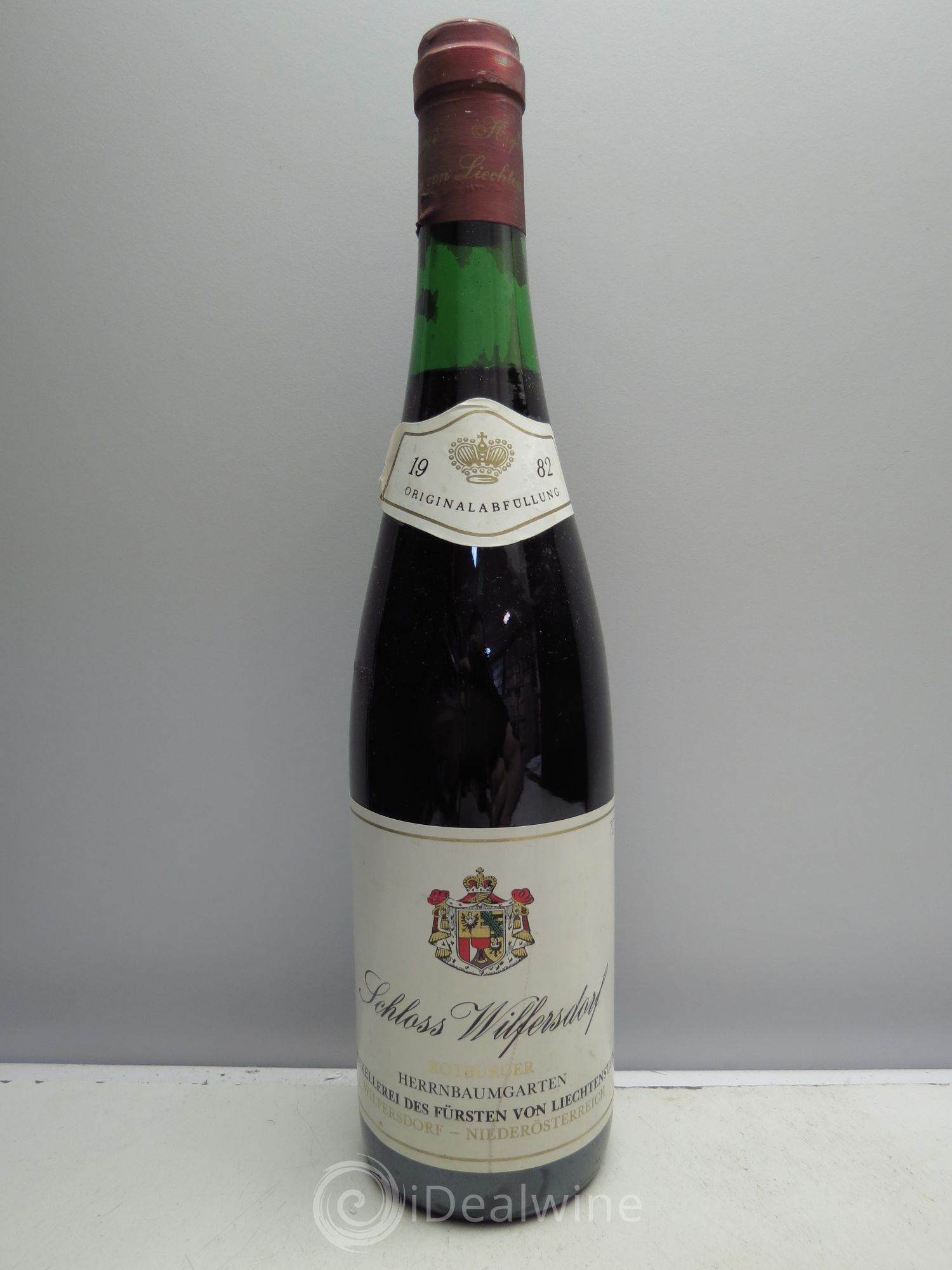 Allemagne Schloss Wildersdorf Rotburger Herrbaumgarten Kokfeelerei des Fursten Von Lichtenstein 1982 - Posten von 1 Flasche - 0