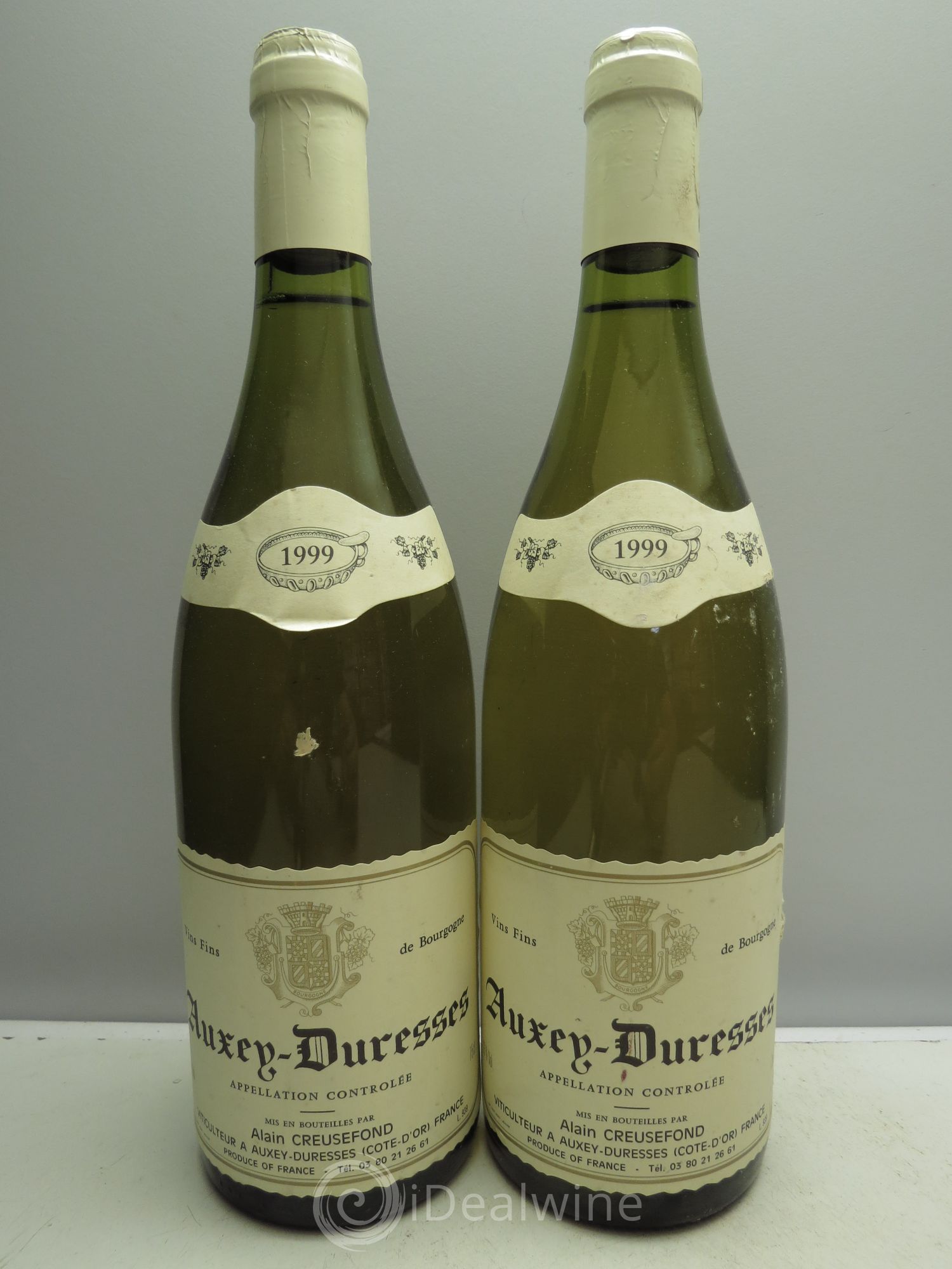 Auxey-Duresses A.Creusefond (sans prix de réserve - no reserve) 1999 - Posten von 2 Flaschen - 0