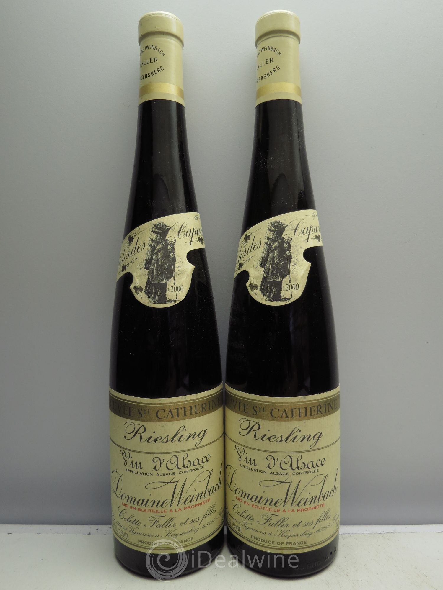 Alsace Riesling Clos des Capucins - Cuvée Sainte Catherine Weinbach (Domaine) 2000 - Lot de 2 bouteilles - 0