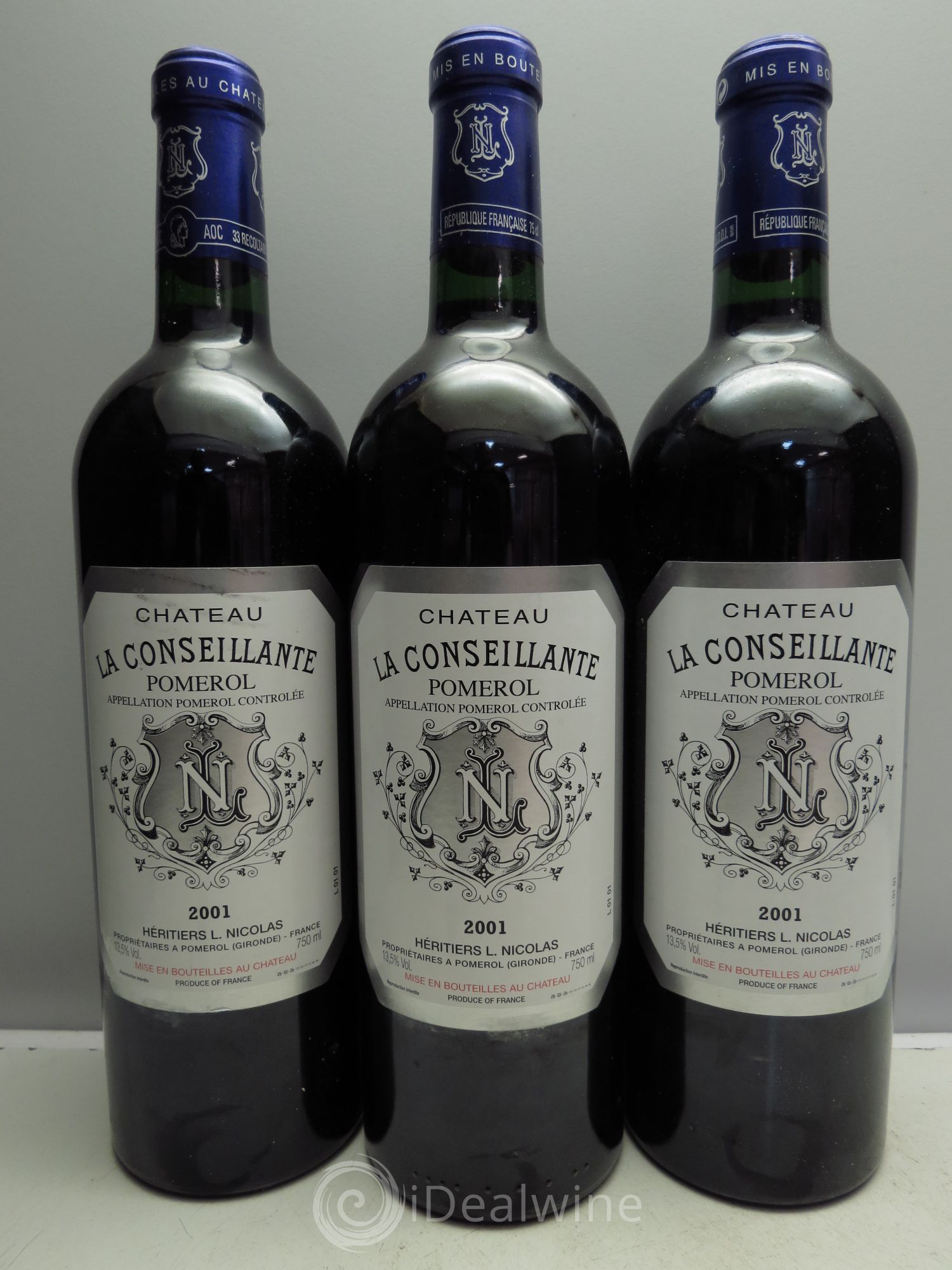Château la Conseillante 2001 - Lot de 3 bouteilles - 0