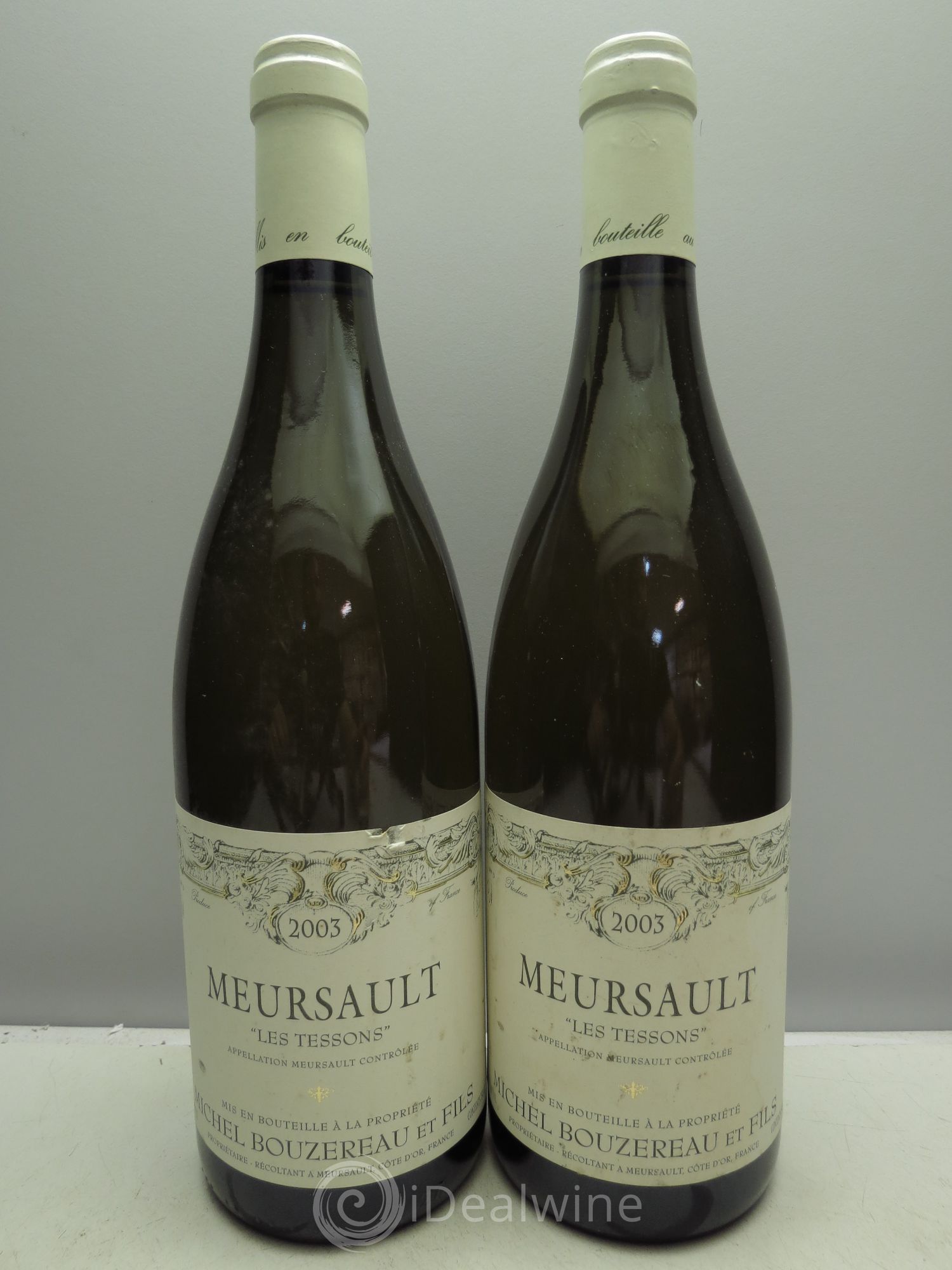 Meursault Tessons - Bouzereau 2003 - Posten von 2 Flaschen - 0