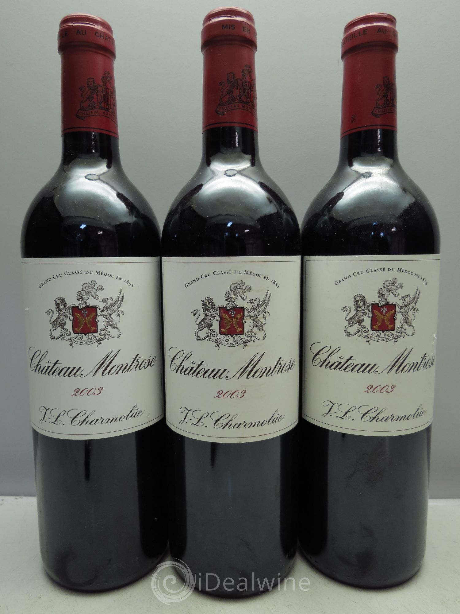 Château Montrose 2ème Grand Cru Classé 2003 - Lot de 3 bouteilles - 0