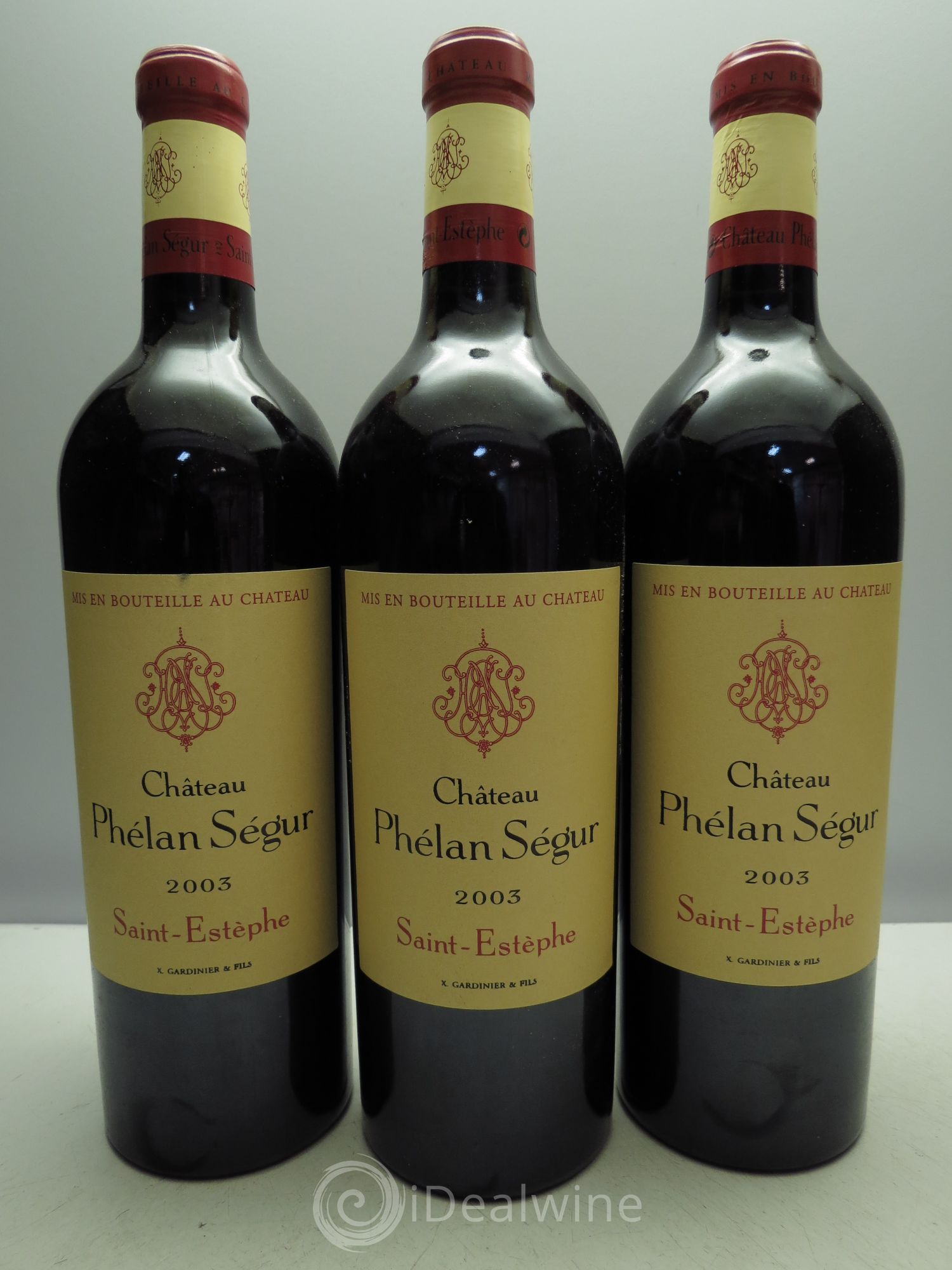 Château Phélan Ségur 2003 - Lot de 3 bouteilles - 0