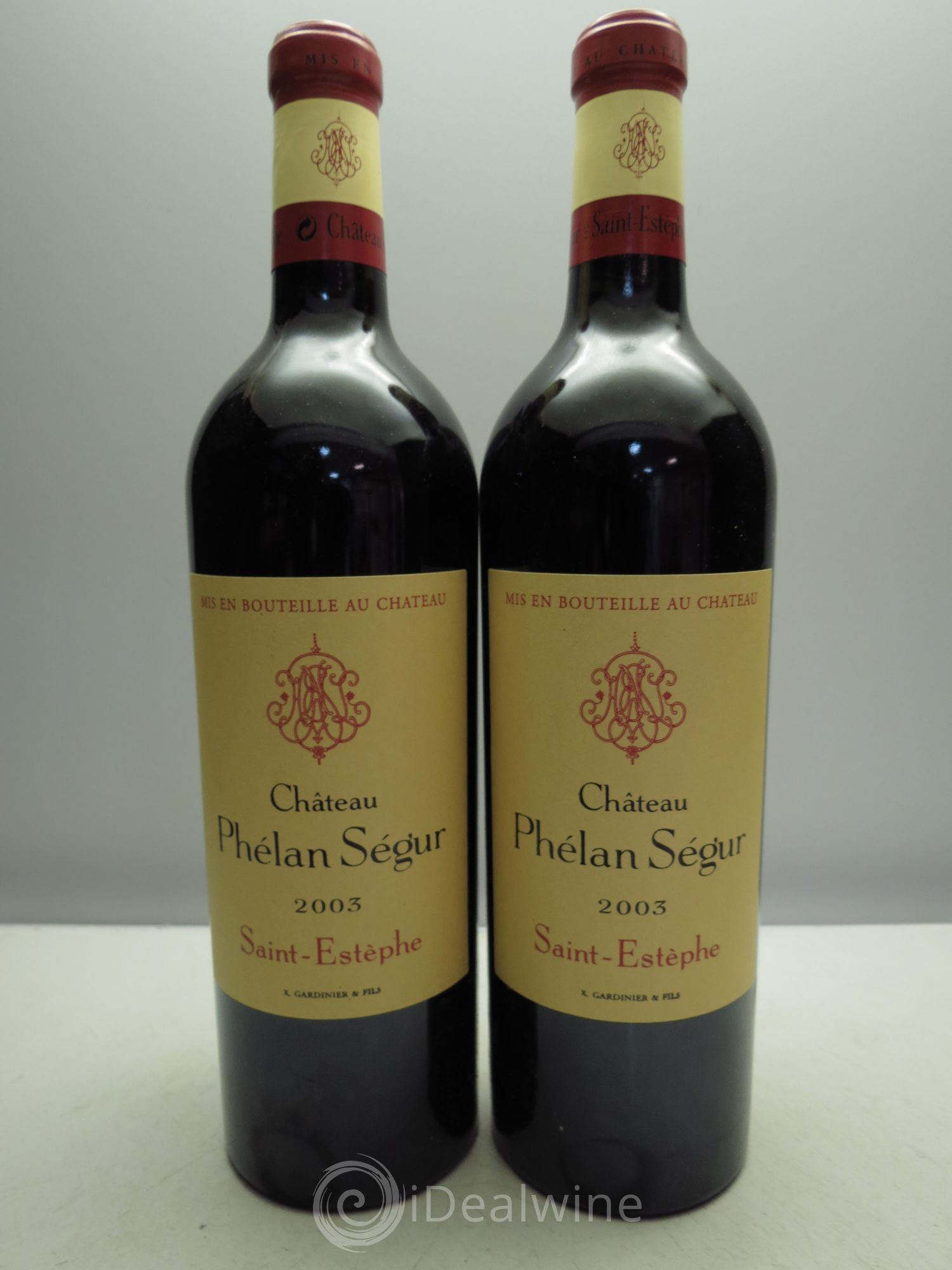 Château Phélan Ségur 2003 - Lot de 2 bouteilles - 0