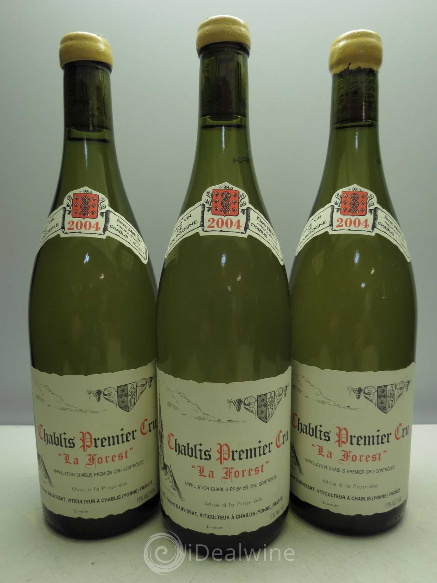 Chablis 1er Cru La Forest Vincent Dauvissat (Domaine) 2004 - Lot de 3 bouteilles - 0