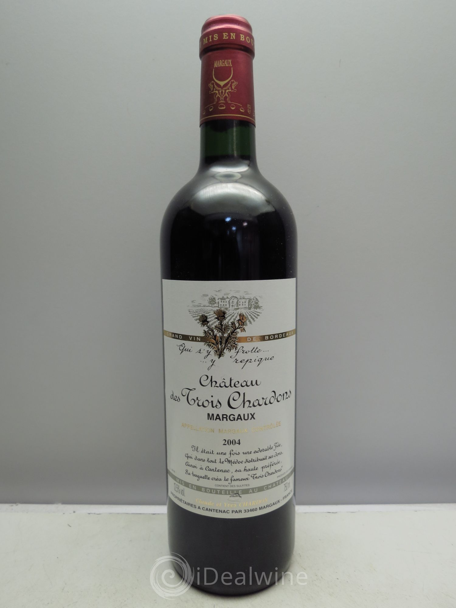 Bordeaux Les Trois Chardons - Margaux 2004 - Posten von 6 Flaschen - 0