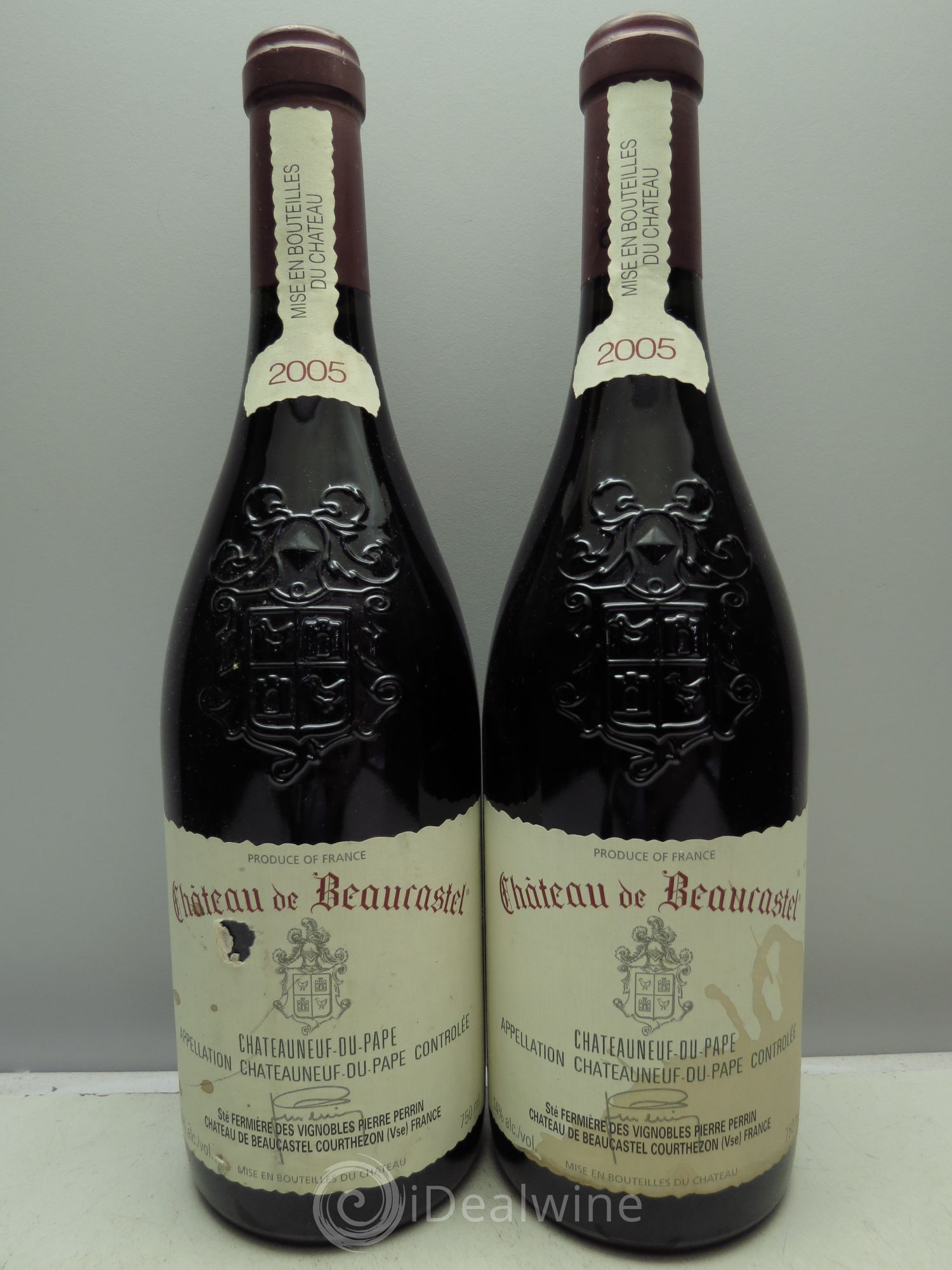 Châteauneuf-du-Pape Château de Beaucastel Famille Perrin 2005 - Lot de 2 bouteilles - 0