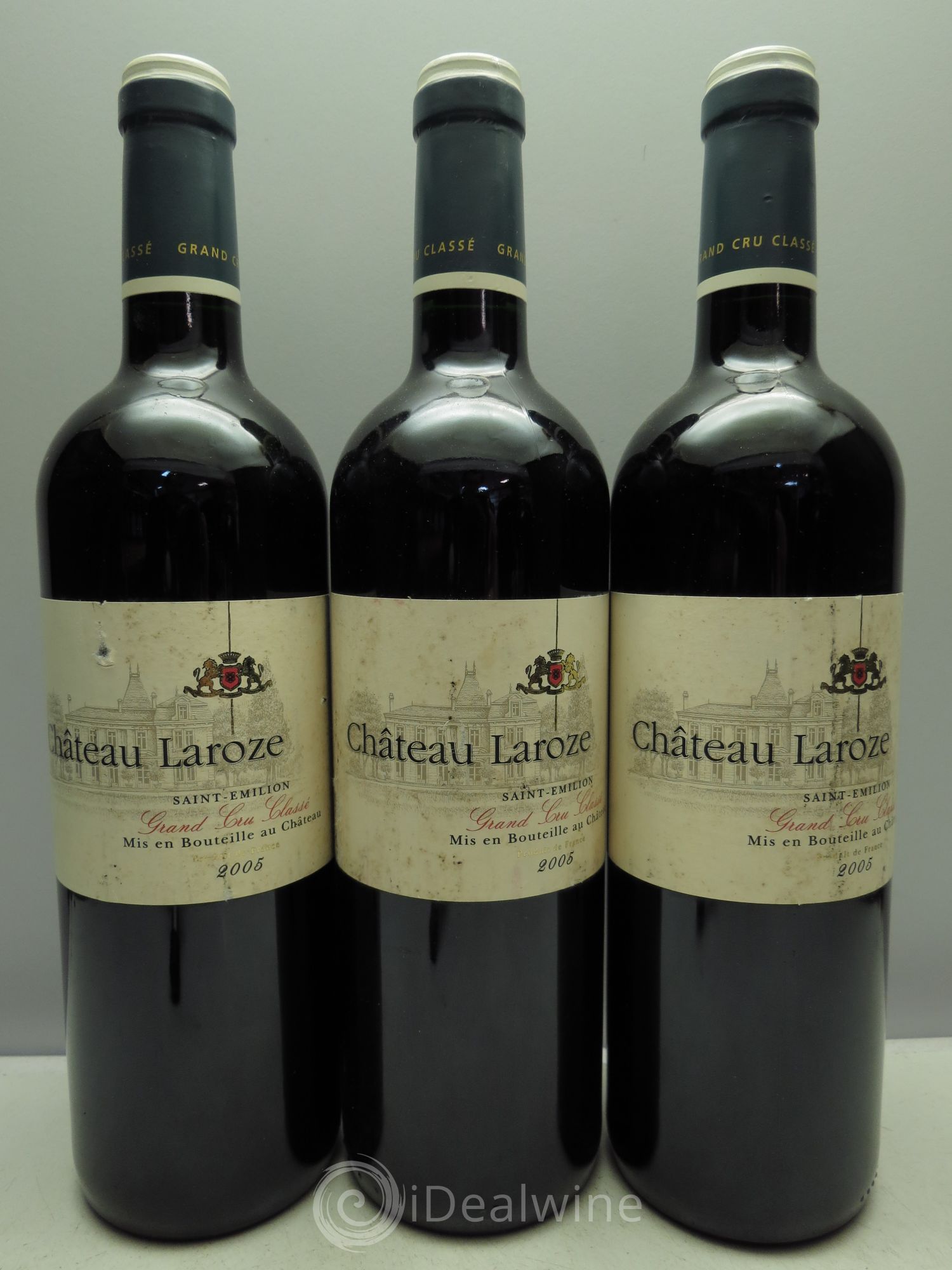 Château Laroze Grand Cru Classé 2005 - Lot de 3 bouteilles - 0