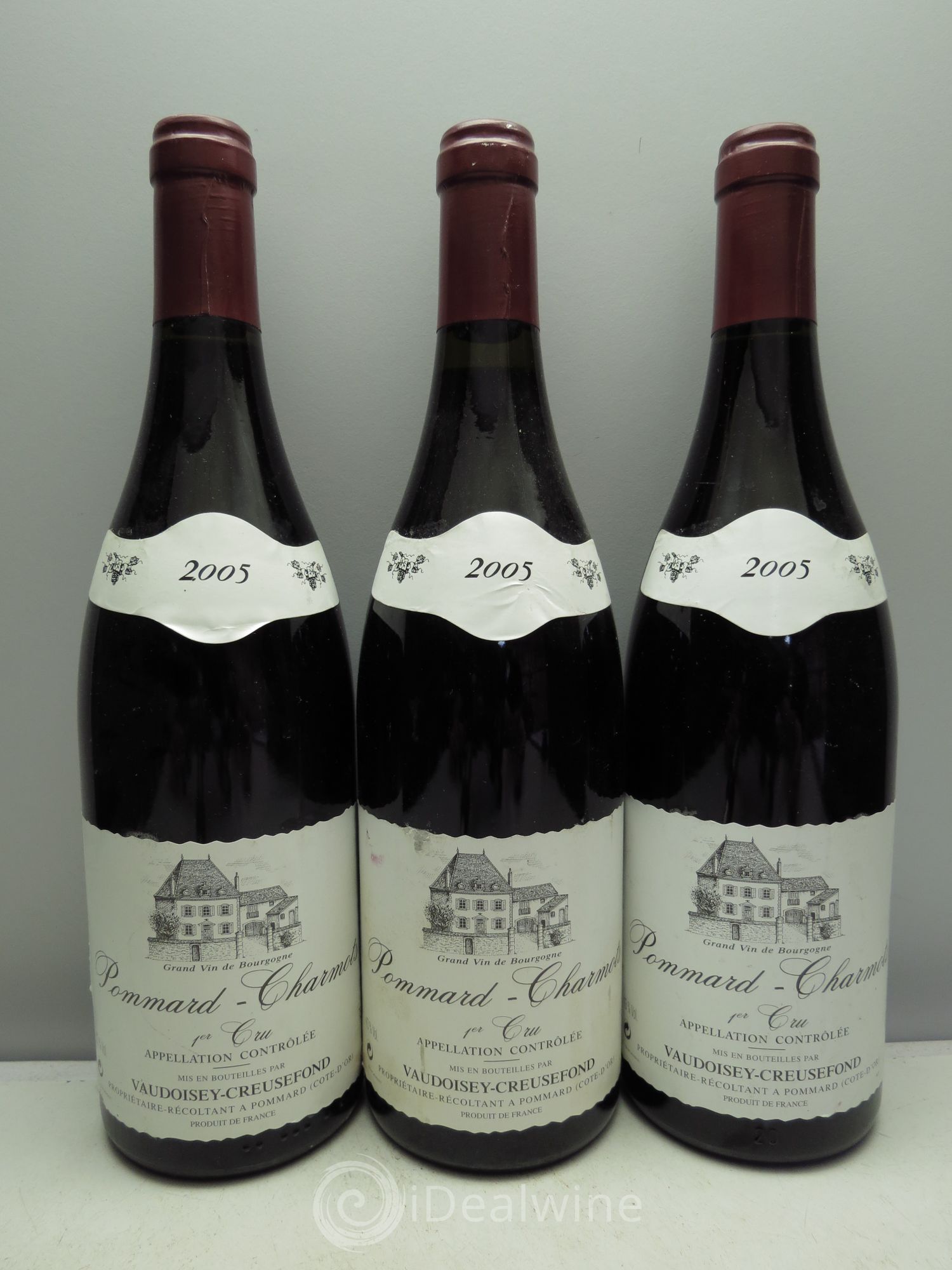 Pommard 1er Cru Vaudoisey-Creusefond 2005 - Lot de 3 bouteilles - 0