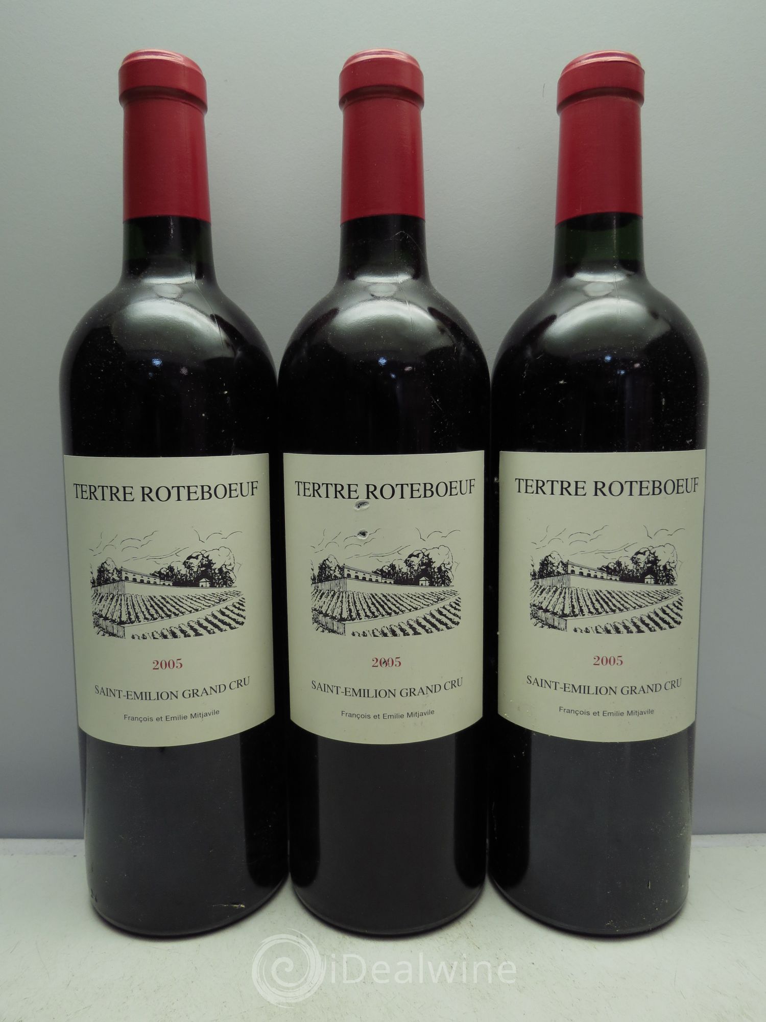 Château Tertre Roteboeuf 2005 - Lot de 3 bouteilles - 0