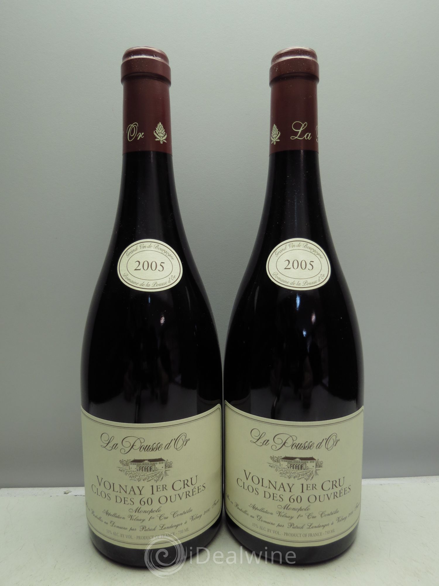 Volnay 1er Cru Clos des 60 ouvrées La Pousse d'Or (Domaine de) 2005 - Lot de 2 bouteilles - 0