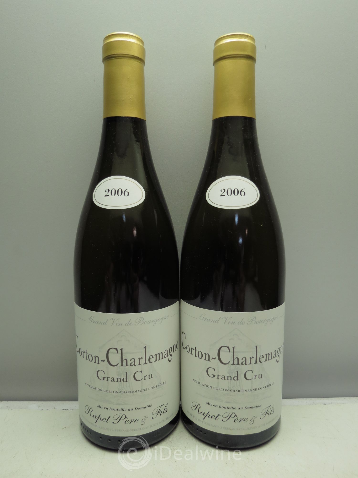 Corton-Charlemagne Grand Cru Rapet Père & Fils 2006 - Lot de 2 bouteilles - 0